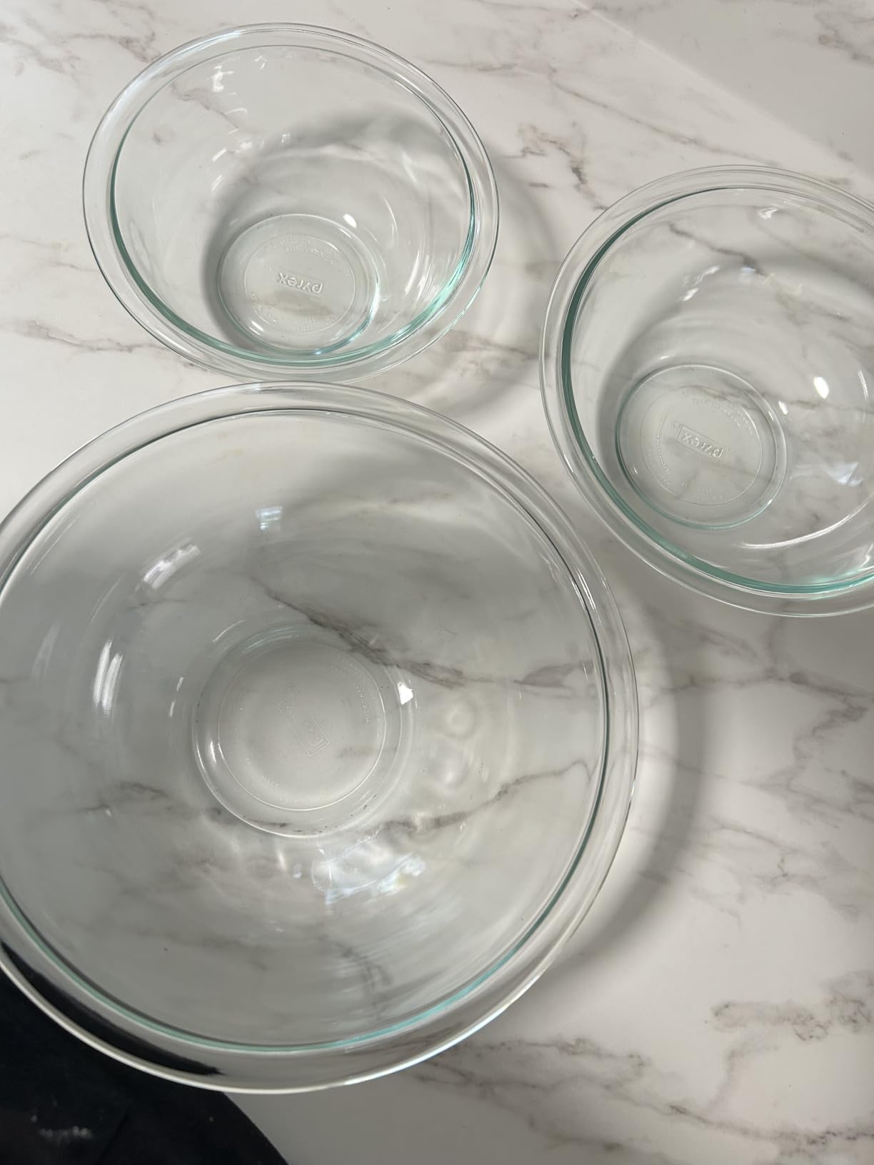 Pyrex Essentials (3-Piece) Glass Mixing Bowls Set For Prepping, Baking and Cooking, Preheated Oven, Dishwasher, Freezer, and Microwave Safe customer photo 2