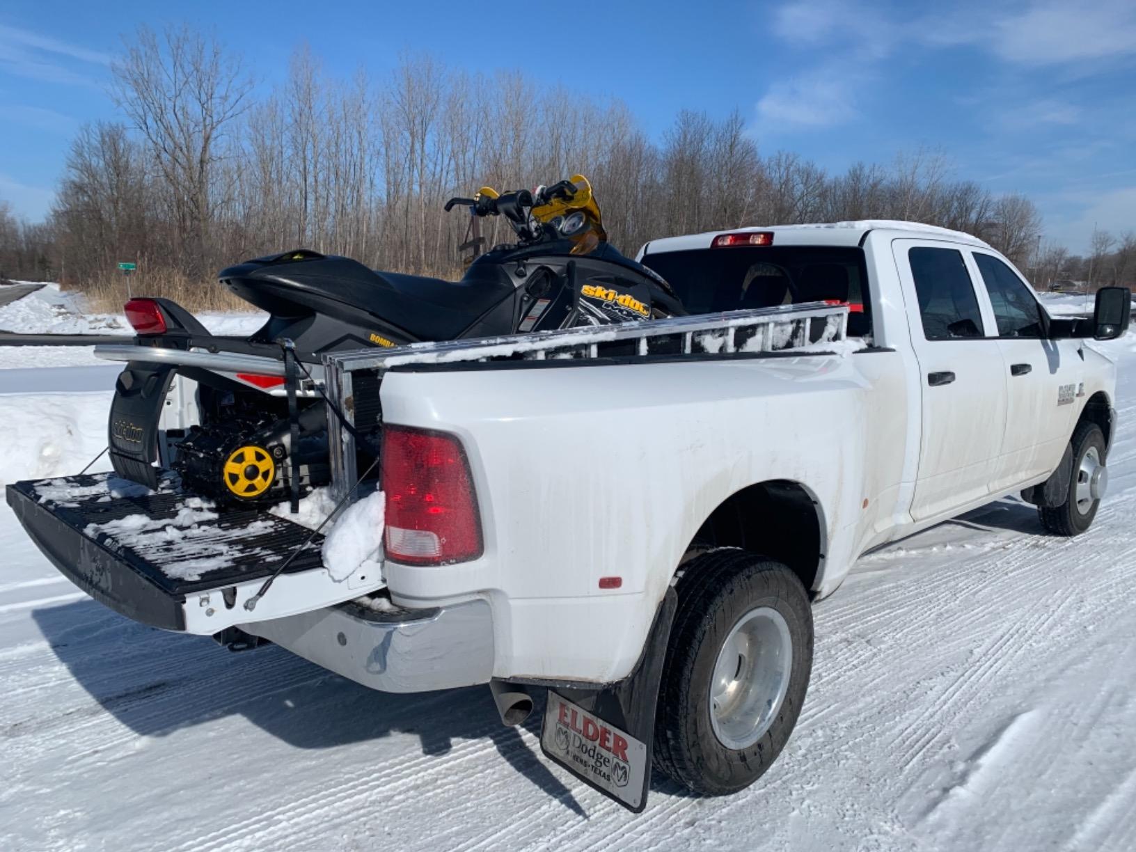 Black Ice Extra-Long Snowmobile Ramp with Wide Glides 1,500 lb. Capacity Aluminum Folding for Trucks and Trailers customer photo 1