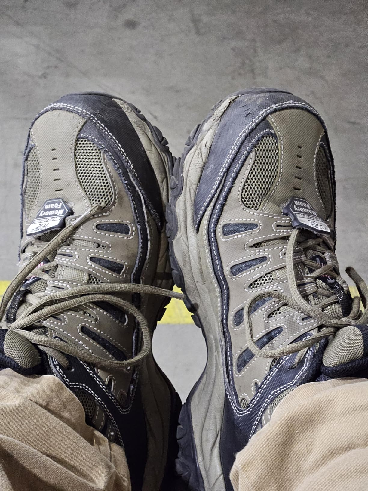 Skechers Men's Cankton Steel Toe Construction Shoe - Electrical Hazard Rated, Memory Foam customer photo 2