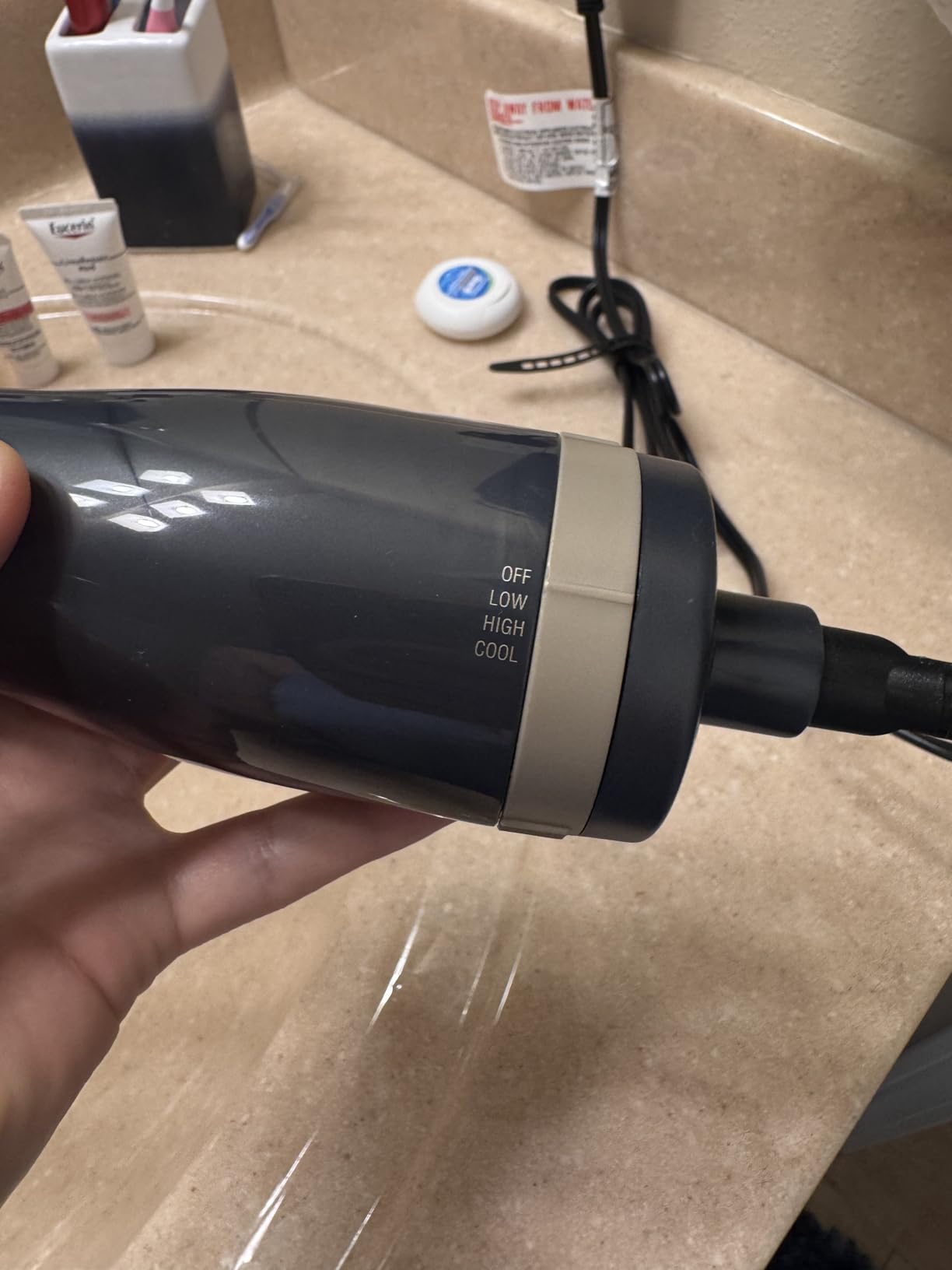 Conair InfinitiPRO Rotating Hot Air Dryer Spin Brush Set | Bidirectional Rotating Ionic Hot Air Brush for Volume and Curls, Gray, 2 in. and 1 ½ in. Brush Heads, BC191L customer photo 2