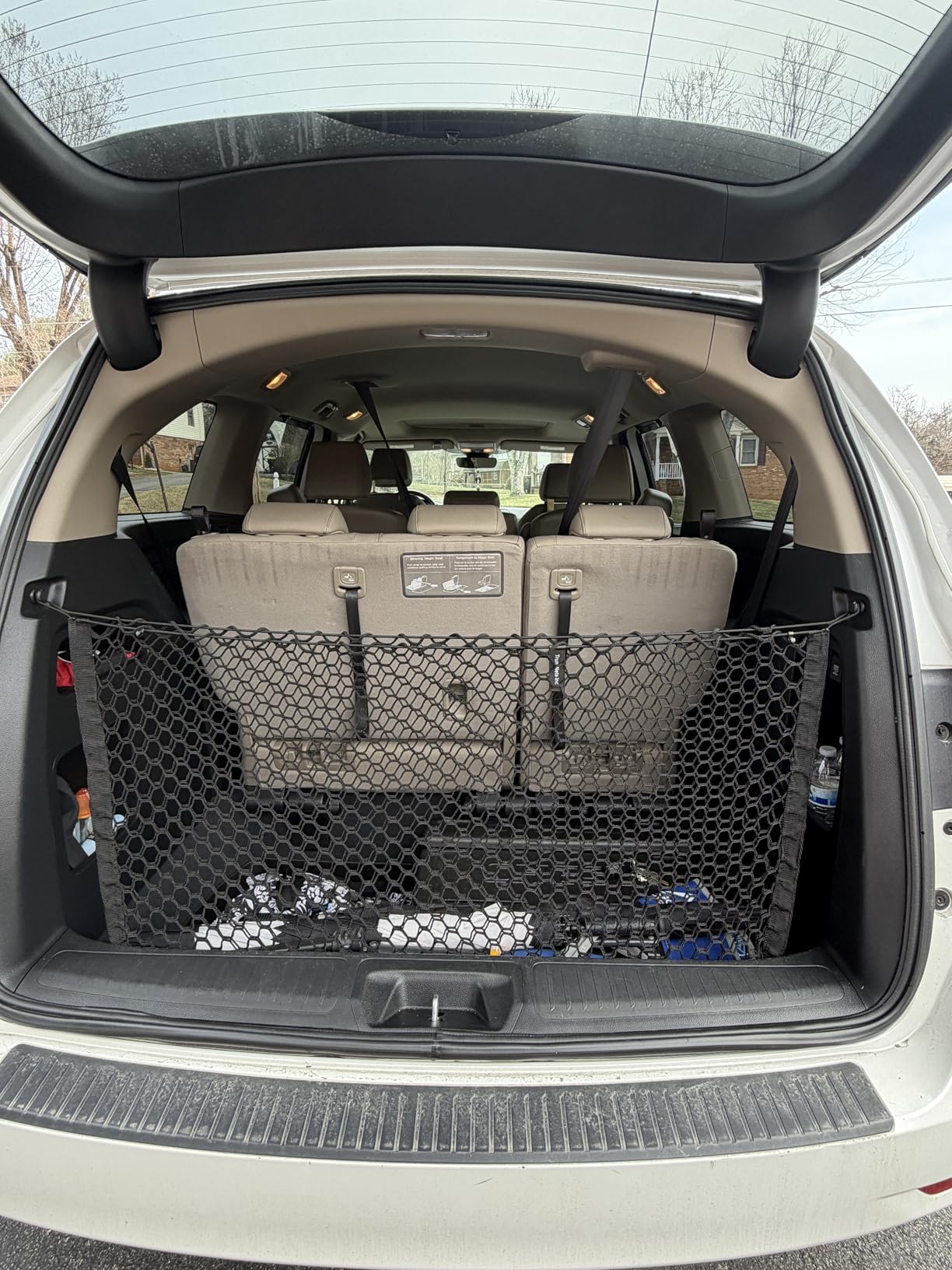 Envelope Style Trunk Mesh Cargo Net for Honda Odyssey 1995-2025 - Premium Trunk Organizers and Storage - Cargo Net for SUV - Vehicle Carrier Organizer customer photo 1