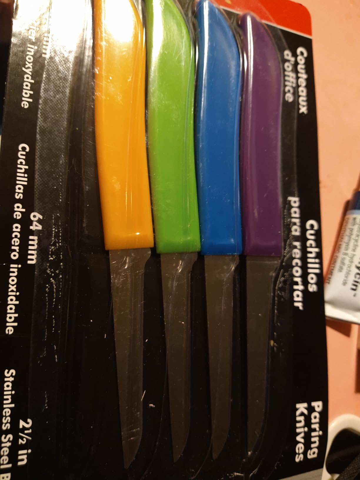 Chef Craft Select Paring Knife Set, 2.5 inch blade 6 inch in length 4 piece set, Assorted customer photo 1