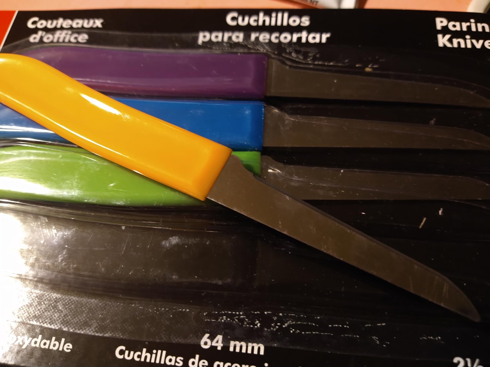 Chef Craft Select Paring Knife Set, 2.5 inch blade 6 inch in length 4 piece set, Assorted customer photo 2