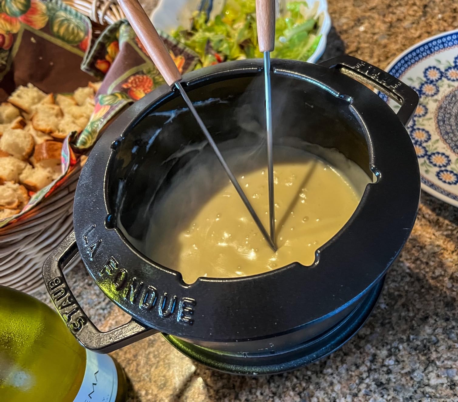 Staub Speciality 40511-972 Fondue Set, Black, 7.9 inches (20 cm), Cast Enamel, Pot customer photo 1