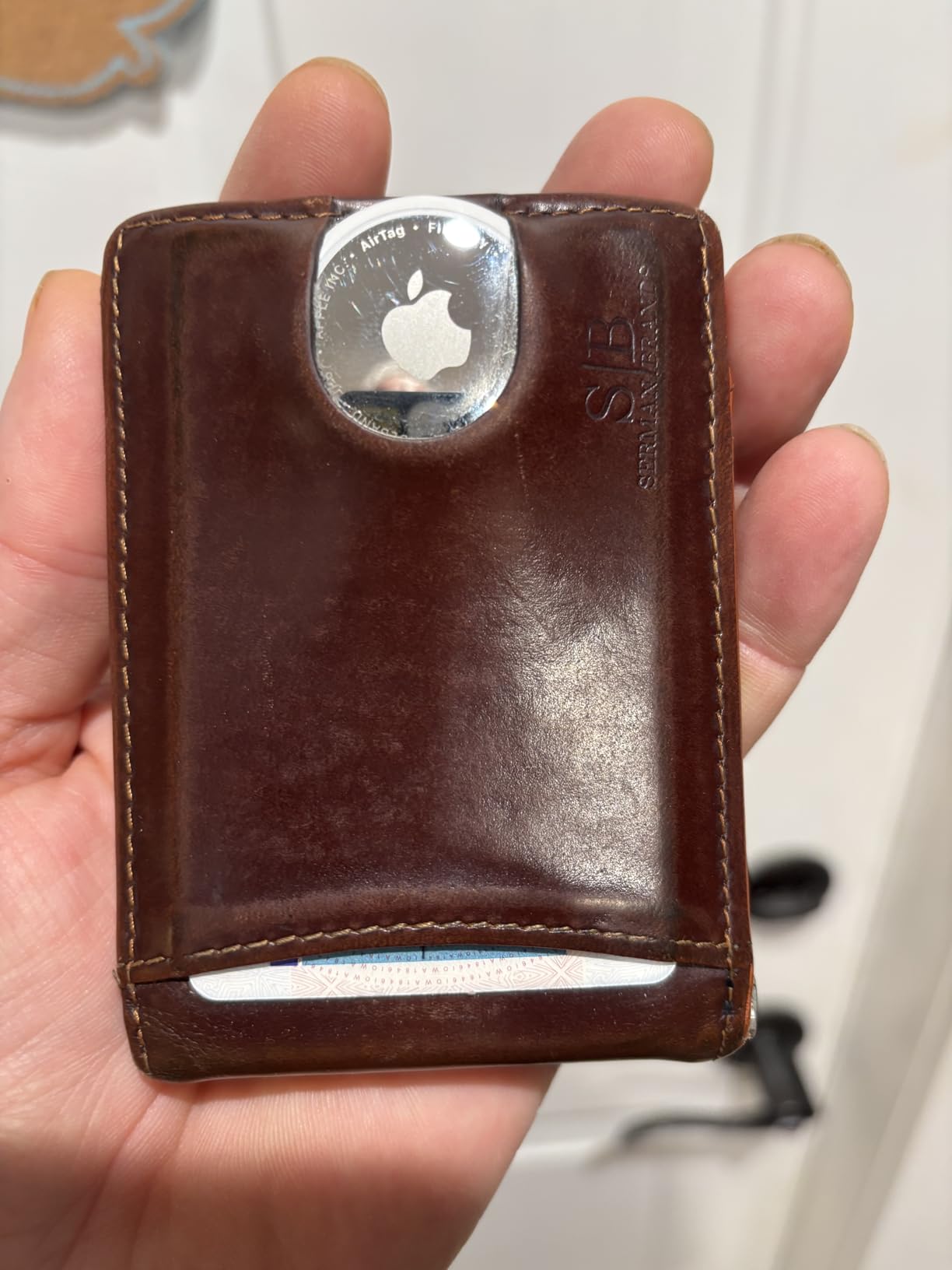 RFID Blocking Slim Bifold Genuine Leather Minimalist Front Pocket Wallets for Men with Money Clip Thin Mens customer photo 1