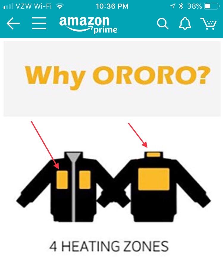 ORORO Women's Heated Vest, 4 Heating Zones Lightweight Electric Vest customer photo 2