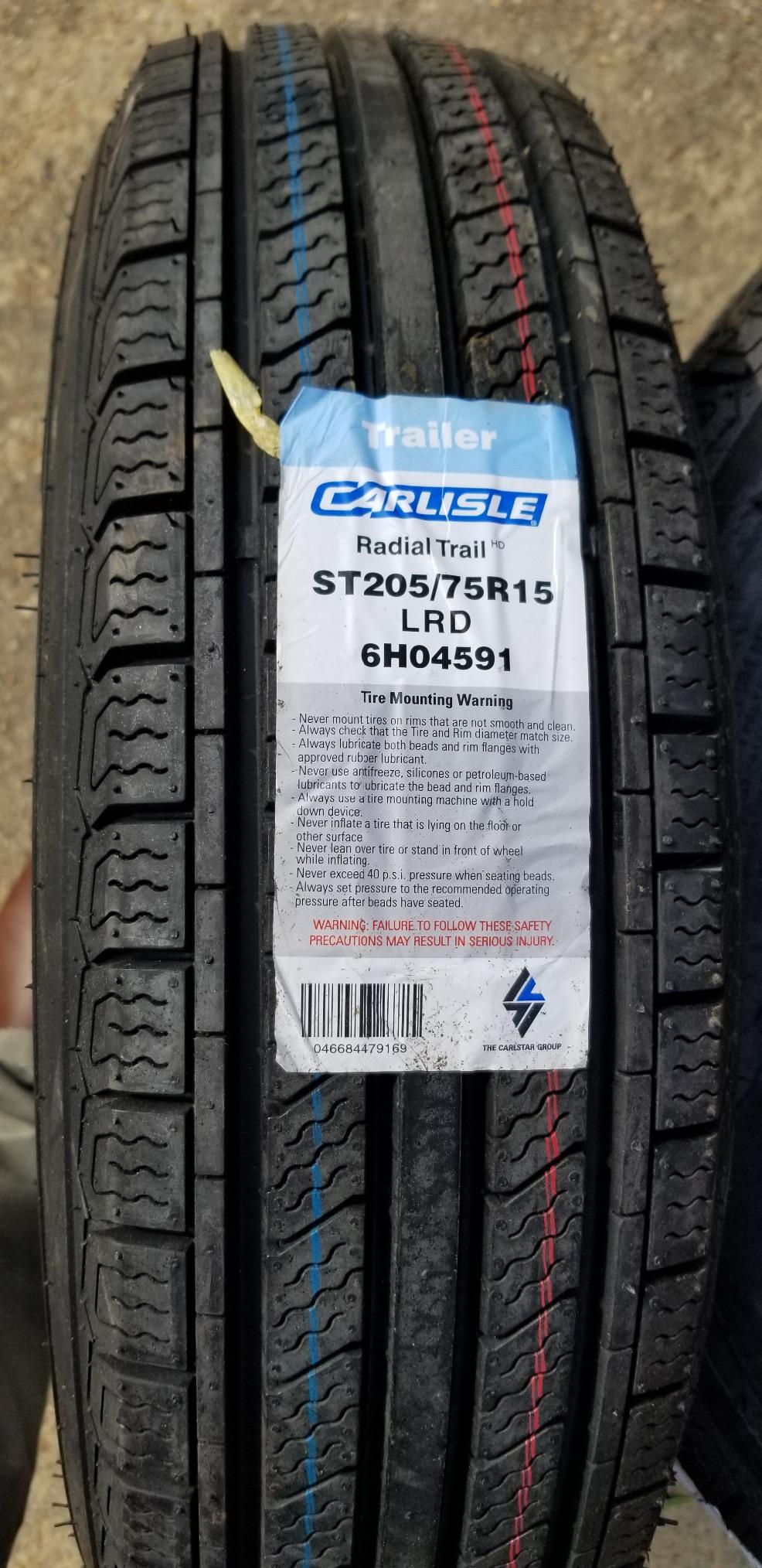 Carlisle Radial Trail HD Trailer Tire-ST215/75R14 102M 6-ply customer photo 2
