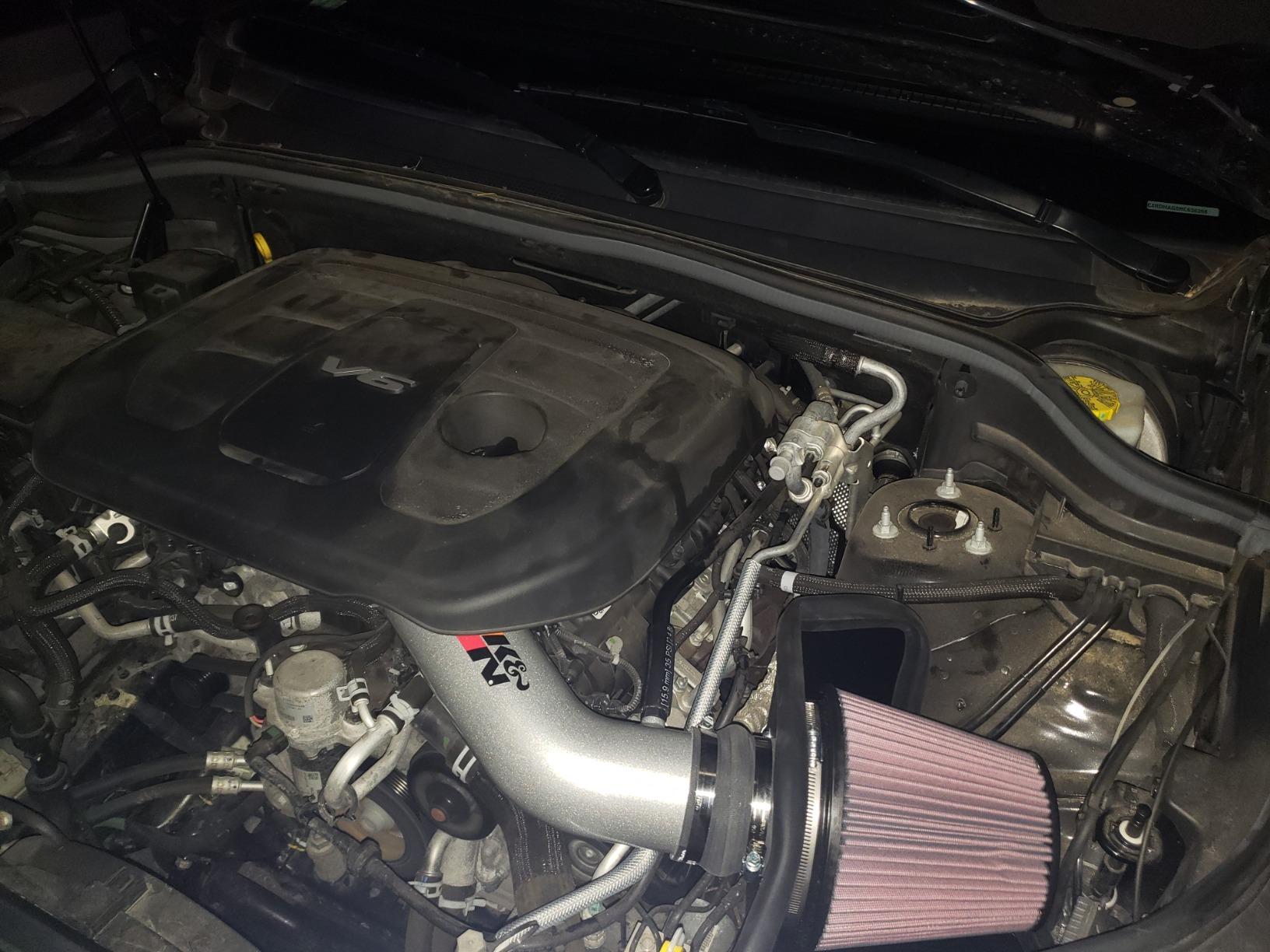 K&N Cold Air Intake System: High-Flow Air Filter, Increase Performance & Towing: Compatible with 2016-2026 JEEP/DODGE: Durango, Grand Cherokee, Grand Cherokee WK, 77-1572KS customer photo 1