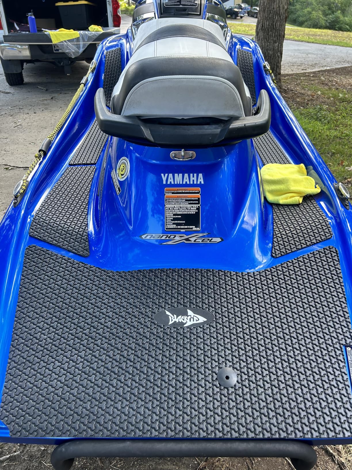 BlackTip Jetsports Traction Mat Kit Compatible with Yamaha WaveRunner 2015-2020 VX Series (All) & GP1800 (Black Groove) customer photo 1