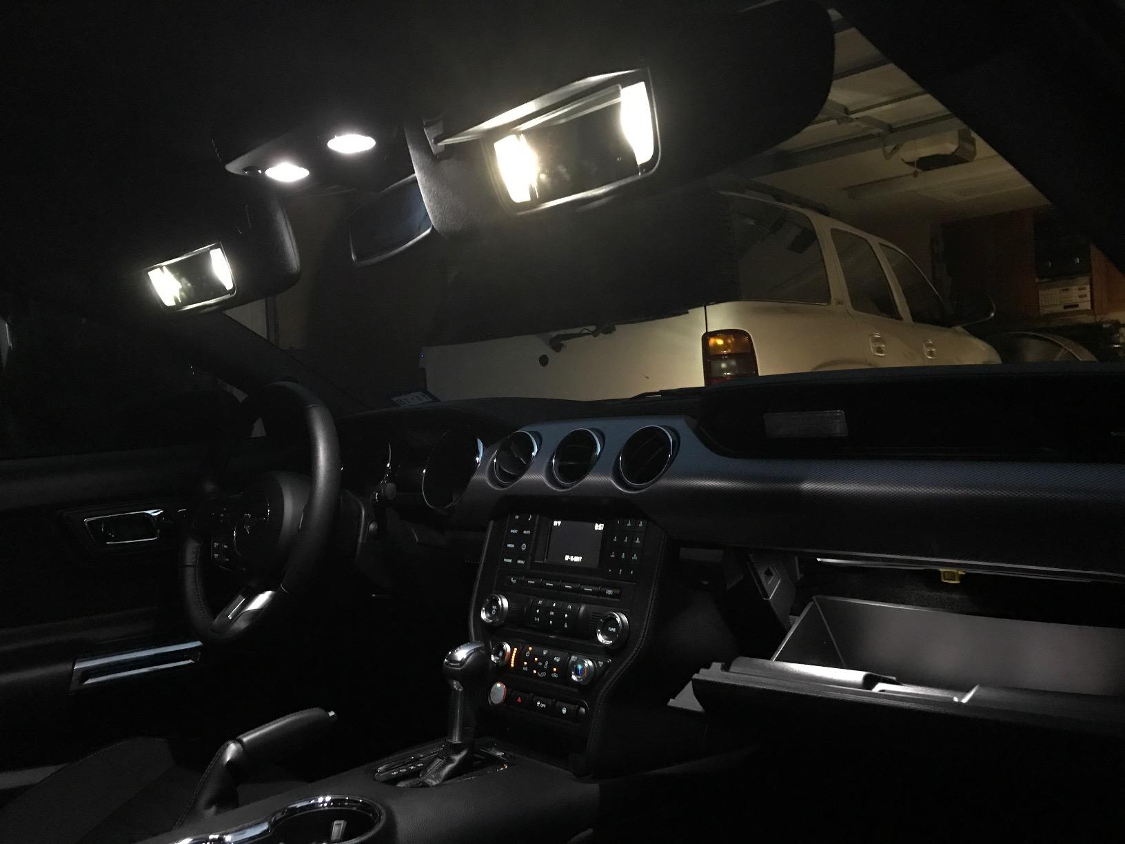 Diode Dynamics Cool White LED Interior Bulb Pack Compatible with Ford Mustang 2015-2017, Stage 1 customer photo 1