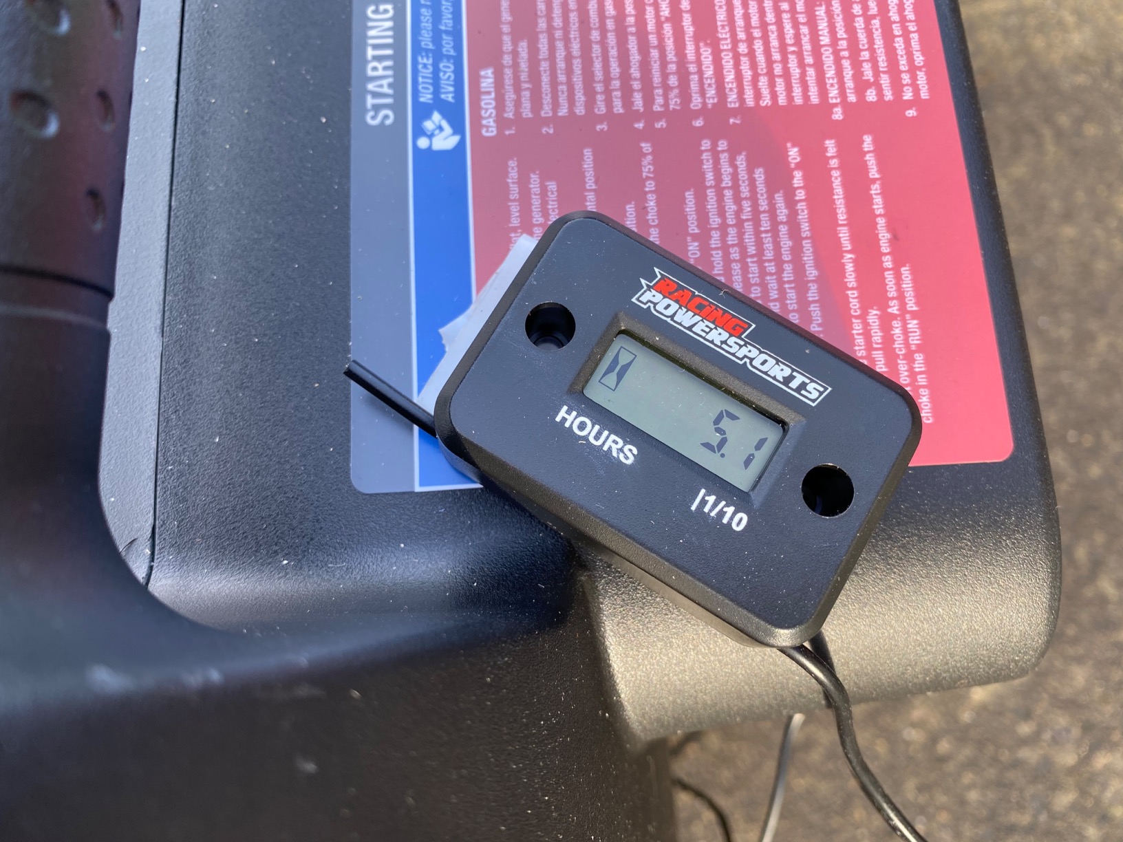 RacingPowerSports Digital Hour Meter Motorcycle ATV Snowmobile Marine Dirt Bike (Black) customer photo 1