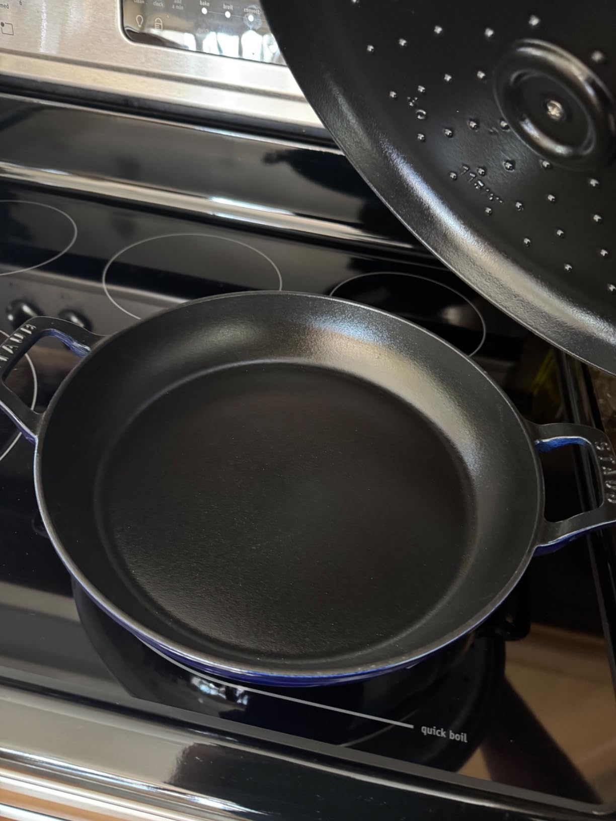 Staub Cast Iron 3.5-qt Braiser - Dark Blue, Made in France customer photo 1