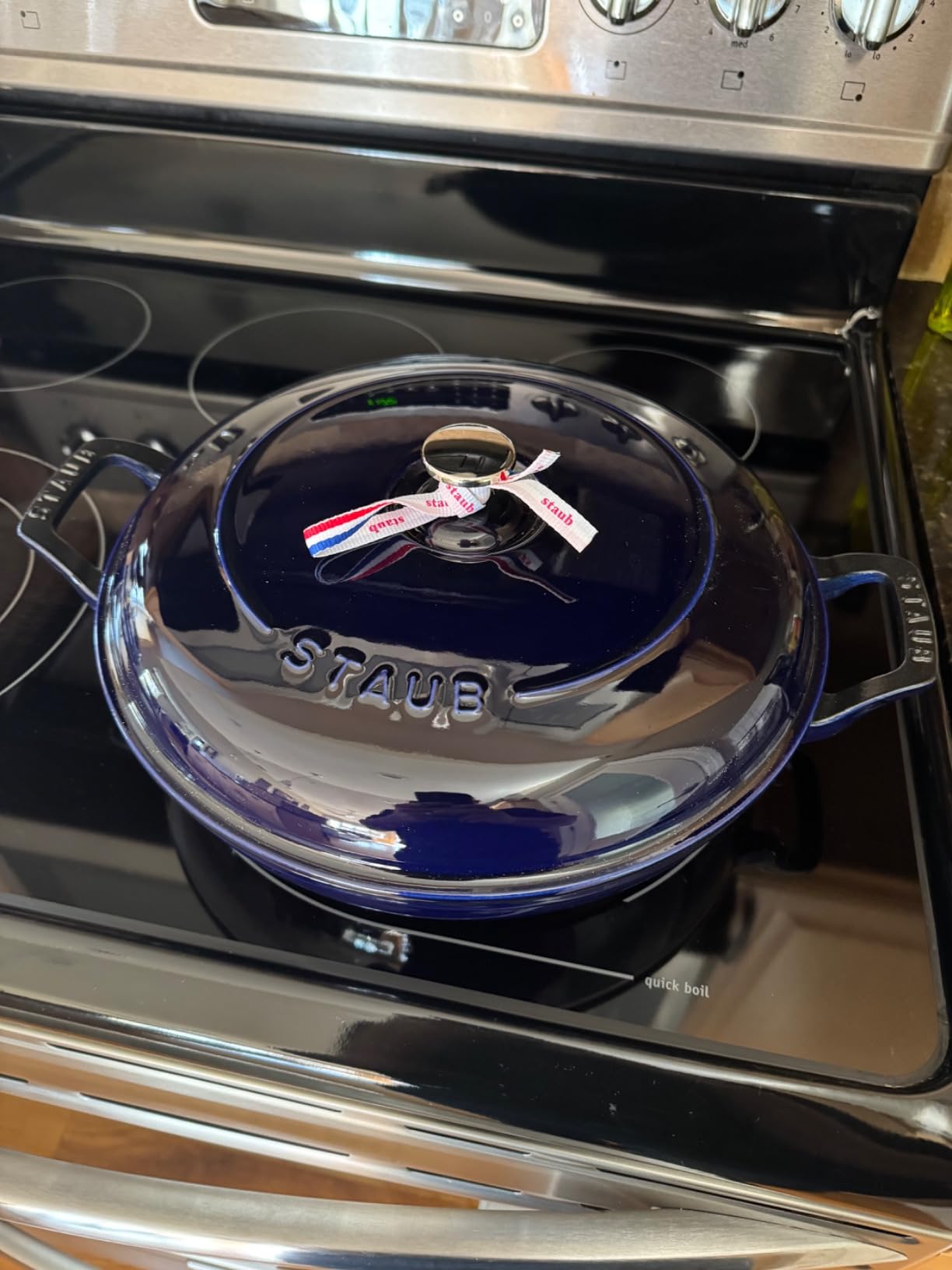 Staub Cast Iron 3.5-qt Braiser - Dark Blue, Made in France customer photo 2