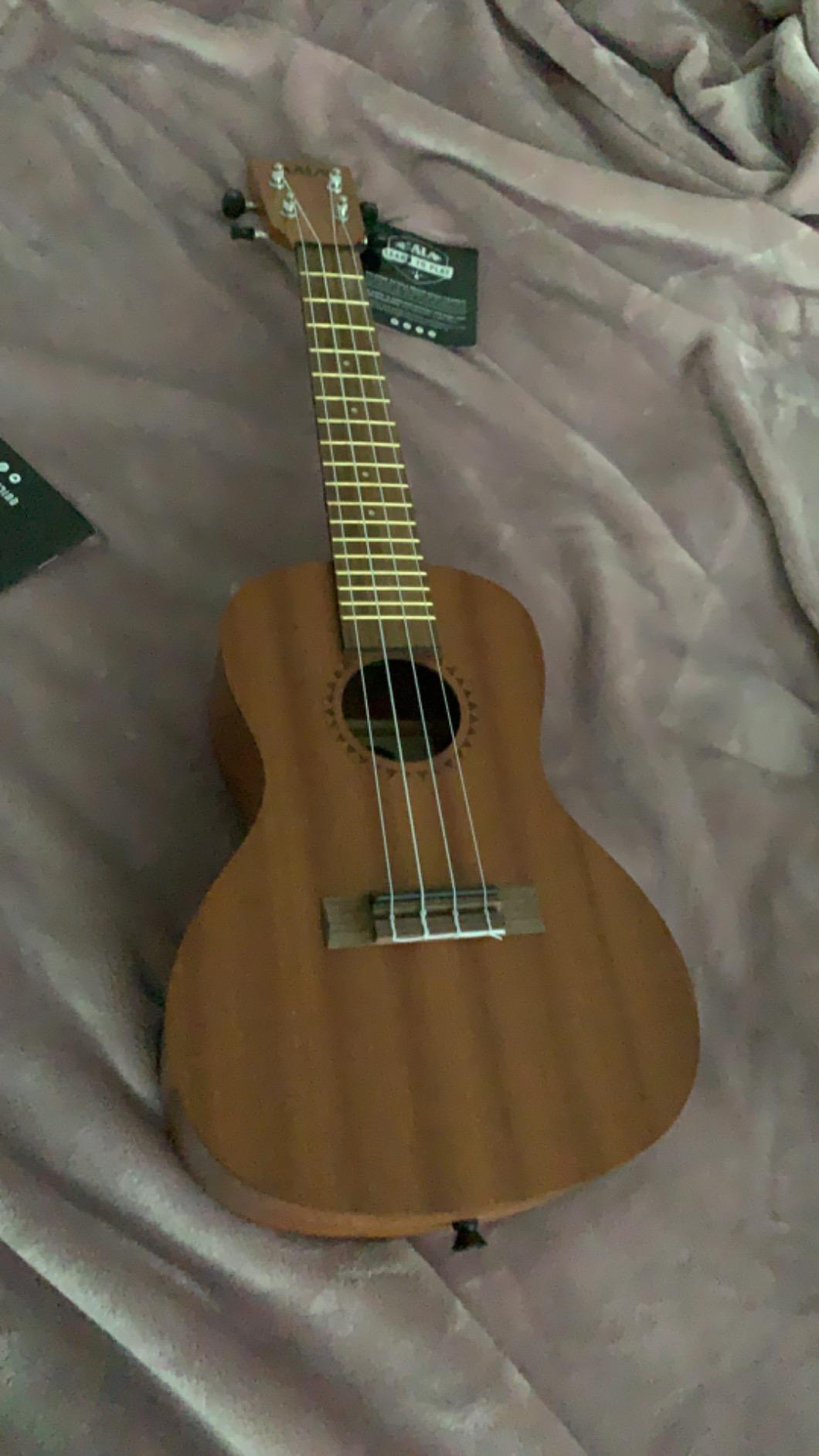 Official Kala Learn to Play Ukulele Concert Starter Kit, Satin Mahogany - Includes online lessons, tuner app, and booklet (KALA-LTP-C) customer photo 2