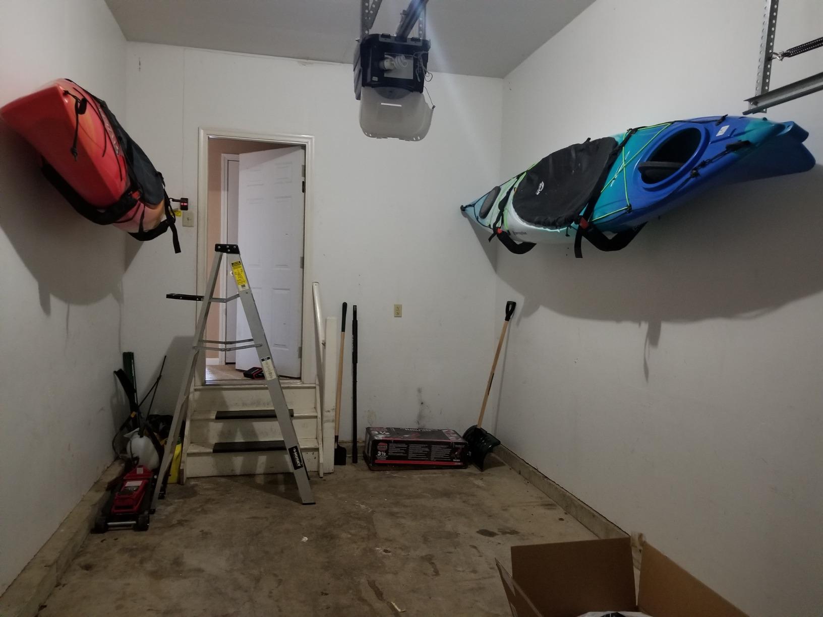 Kayak Storage Hooks - Set of 2 Wall Mount Garage Hangers - 125lbs Capacity Rack for Paddleboards, Surfboards, or Snowboards by Rad Sportz (Orange) customer photo 1
