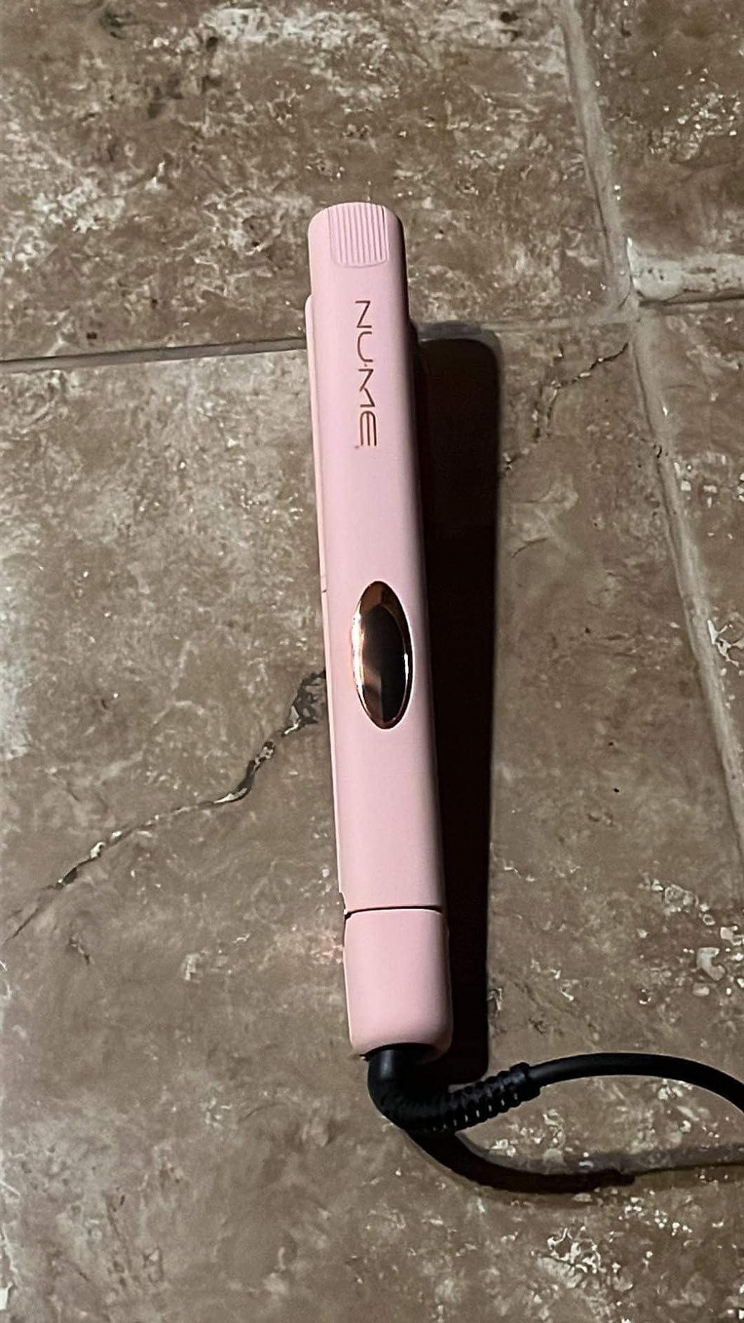 NuMe Megastar Hair Straightener Tourmaline Flat Iron - 1 Inch Floating Plates with Negative Ion Booster, Infrared Light Strip, Ideal for All Hair Types - Ultra-Smooth and Shiny Results customer photo 2