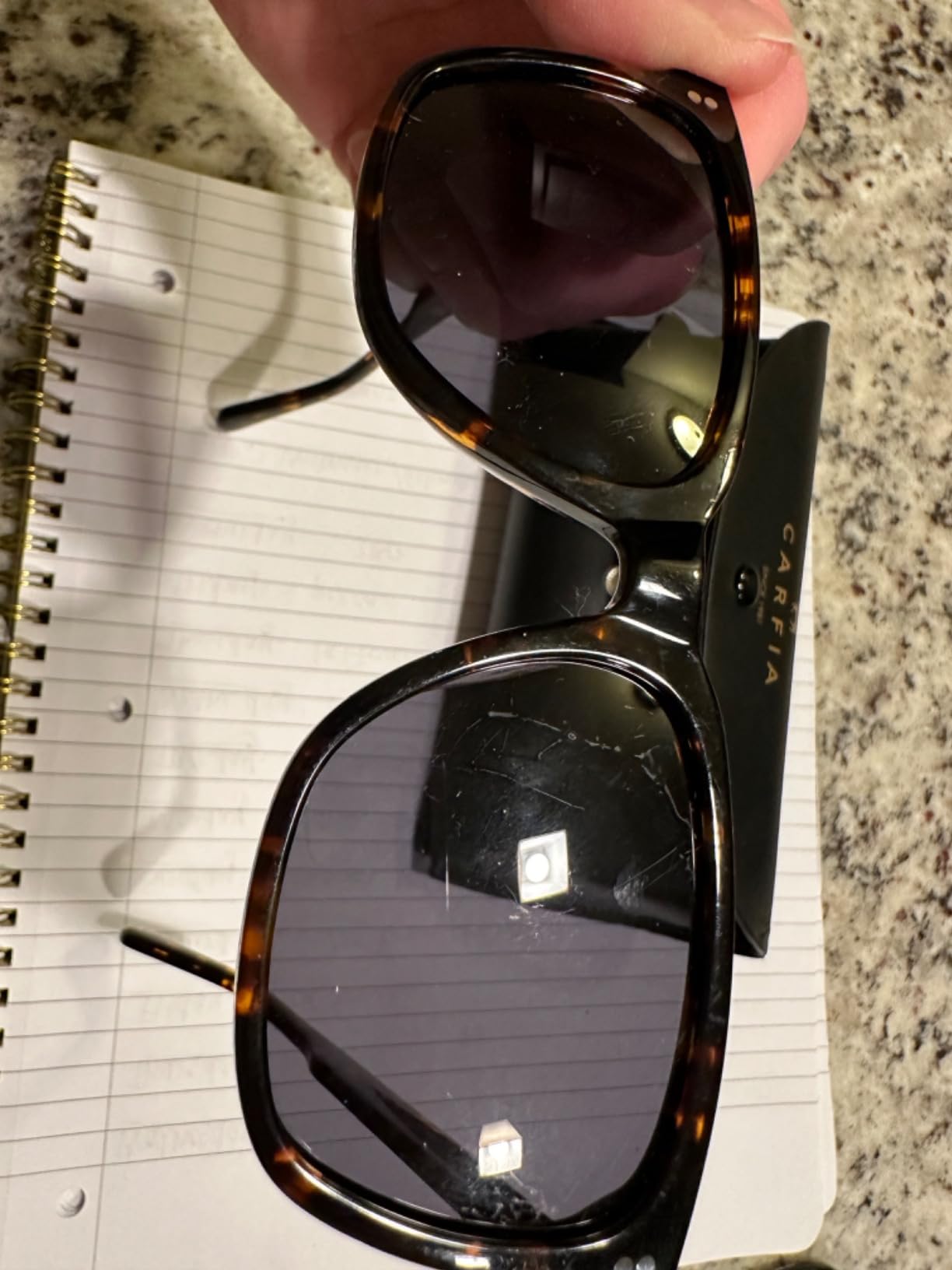 CARFIA Polarized Sunglasses for Women: Acetate, Small/Medium Size, UV400 Anti Glare CA5354 customer photo 1