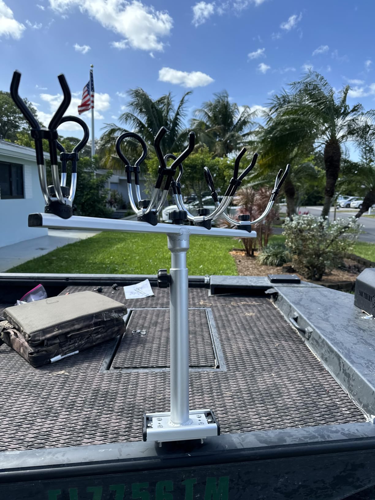 Brocraft Crappie Rod Holder System with Telescopic T-bar/Crappie Fishing Rod Holder customer photo 1