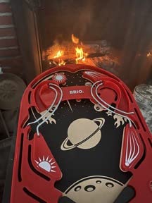 BRIO 34017 Pinball Game - Classic Vintage Arcade Style | Engaging Brain Game for Kids and Adults | Ideal Gift for Ages 6 and Up, Red customer photo 2