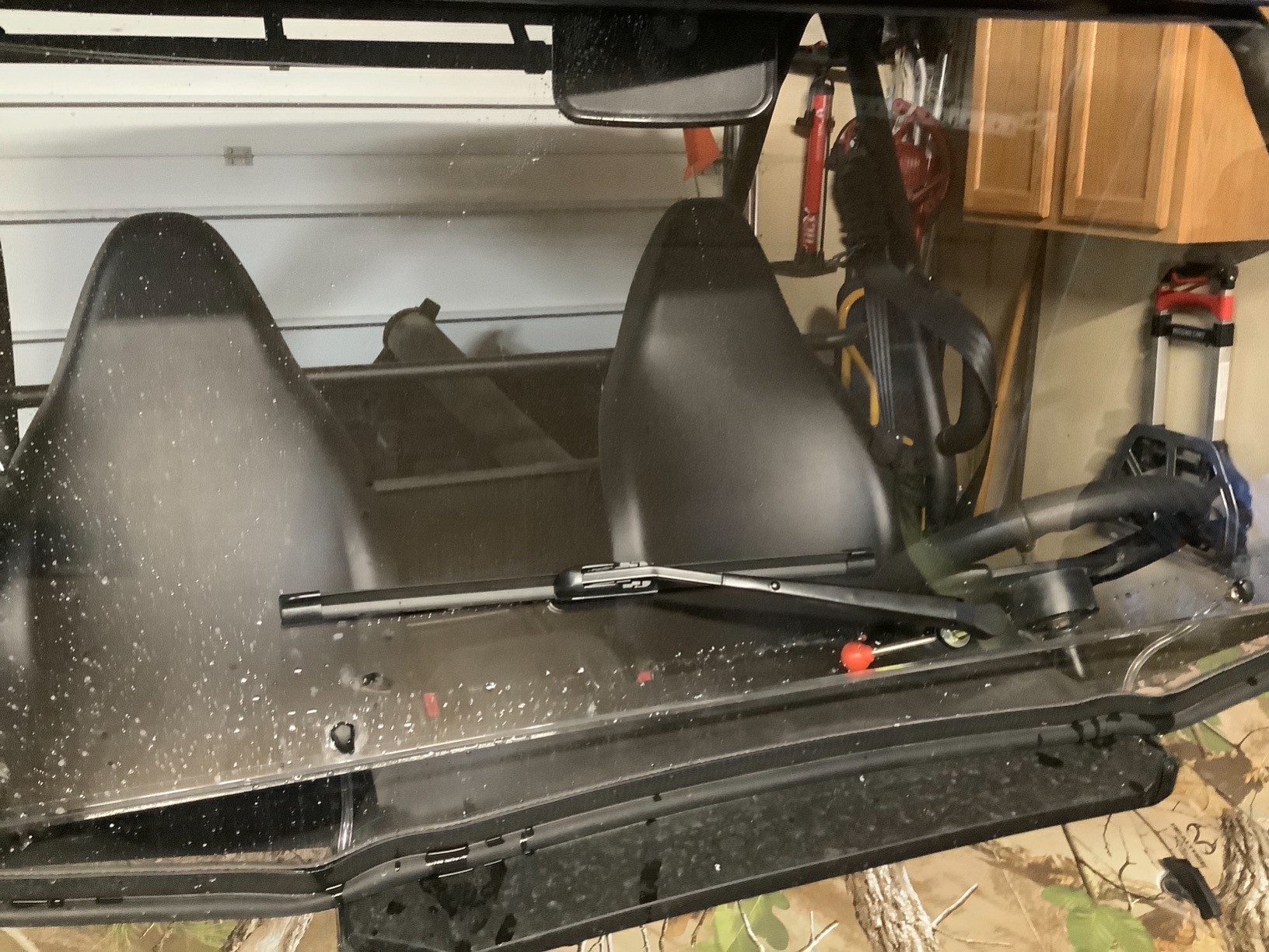 Xislet 2 Pack UTV Windshield Wiper Kit Hand Operated UTV Wiper Kit Compatible with Polaris Ranger RZR Can Am Kawasaki Honda Pioneer Golf Cart Windshield Washer Wiper - Instruction Included customer photo 2