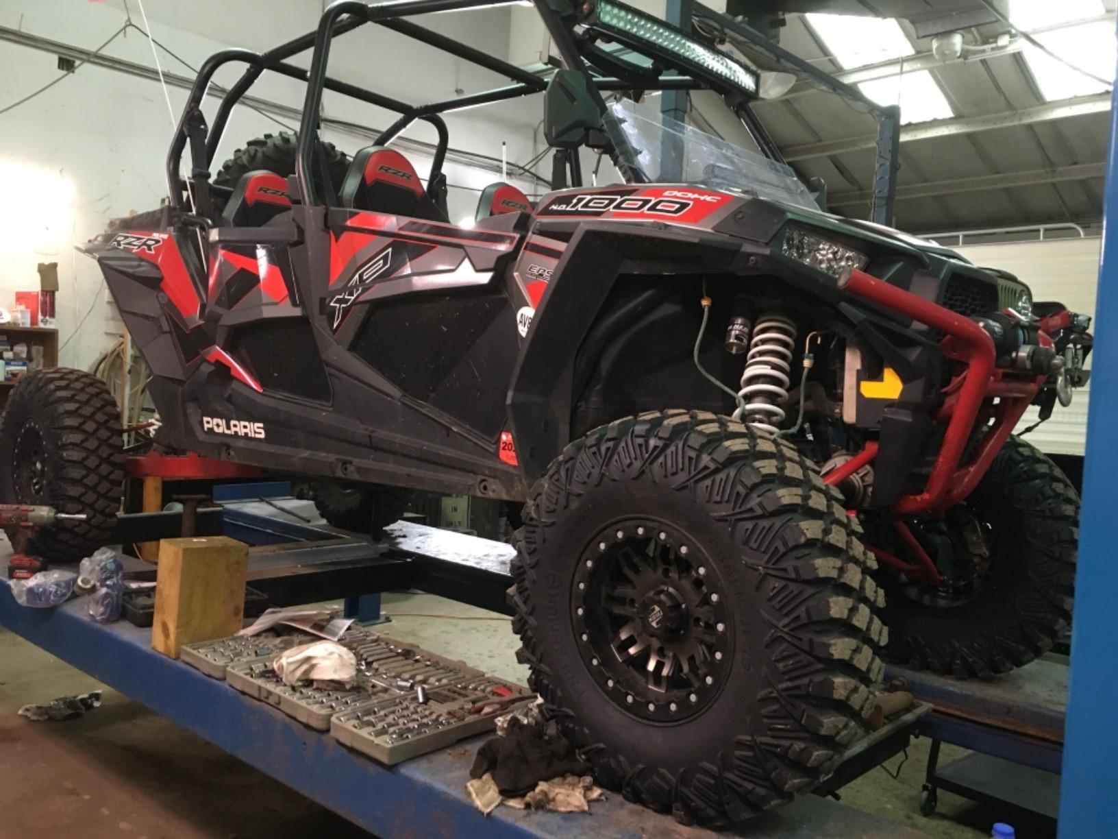 TUSK 4/156 Teton Beadlock Wheel 14x7 4.0 + 3.0 Smoke/Black Compatible with POLARIS RZR/General/Ranger KAWASAKI KRX/Ridge/Mule Pro YAMAHA RMAX/YXZ customer photo 1