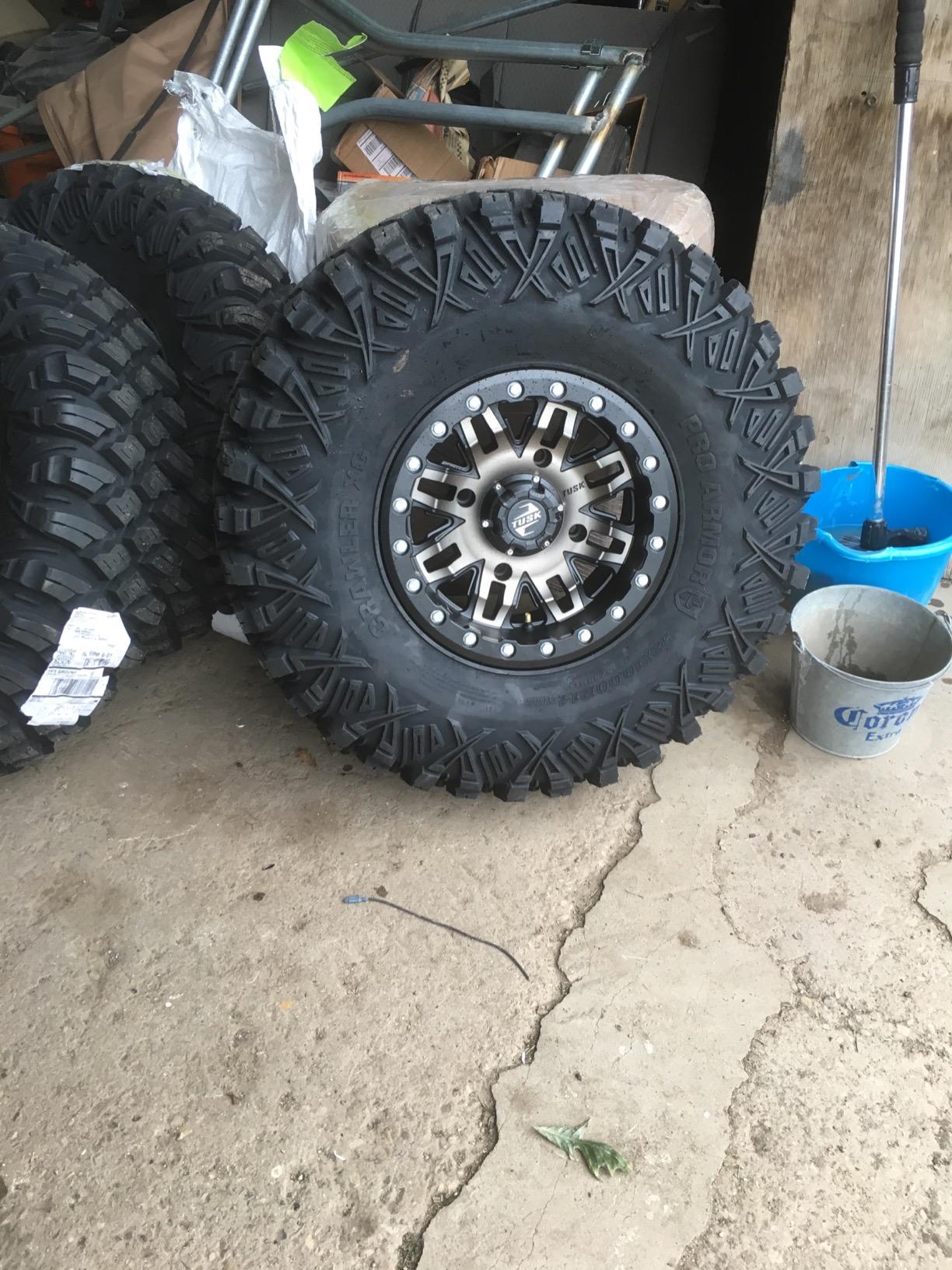 TUSK 4/156 Teton Beadlock Wheel 14x7 4.0 + 3.0 Smoke/Black Compatible with POLARIS RZR/General/Ranger KAWASAKI KRX/Ridge/Mule Pro YAMAHA RMAX/YXZ customer photo 2
