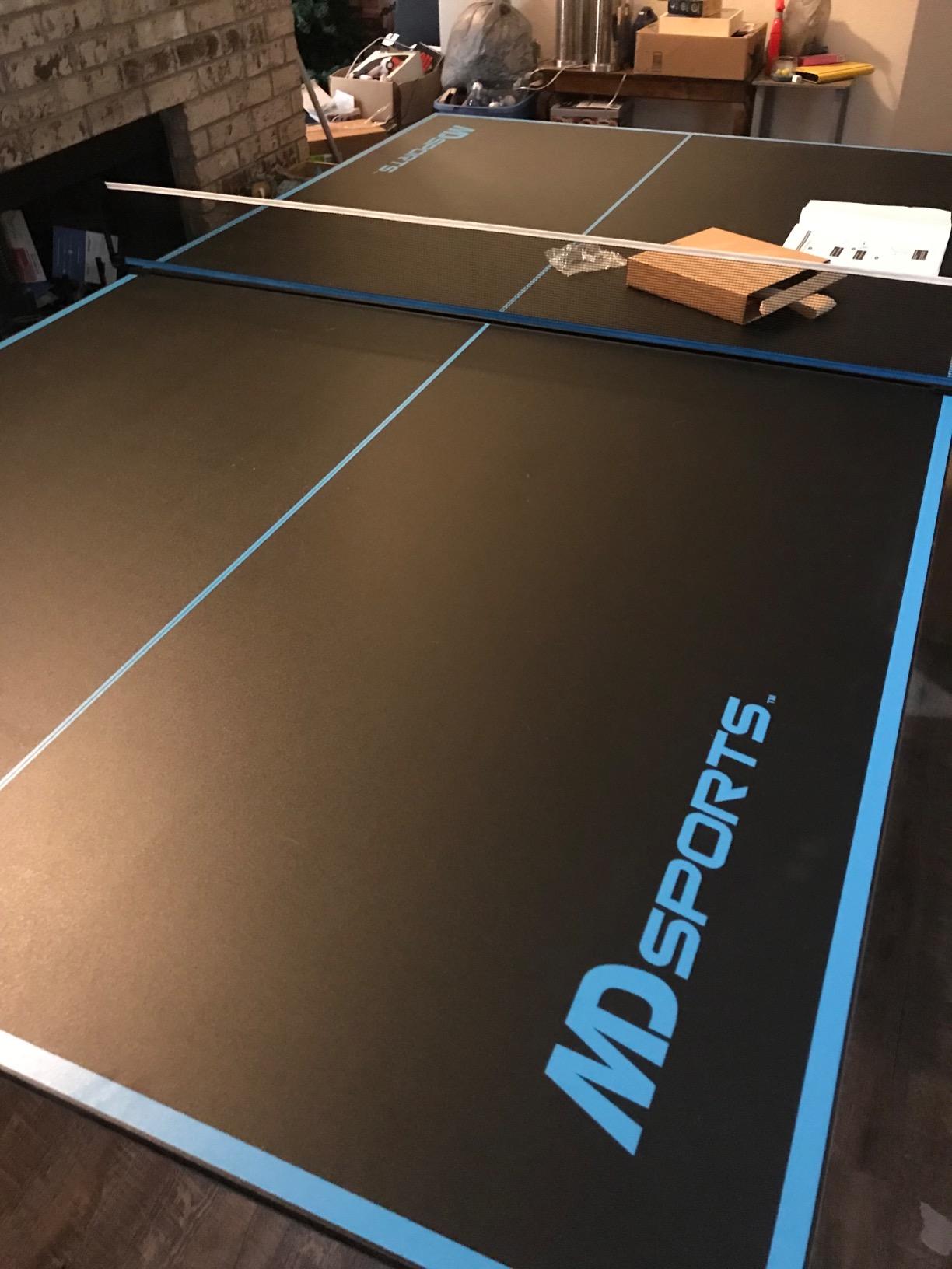 MD Sports Table Tennis Tables Multiple Styles Ping Pong Tables, Foldable for Easy Storage with Nets Included, Perfect for Family Game Rooms | Multiple Styles customer photo 1