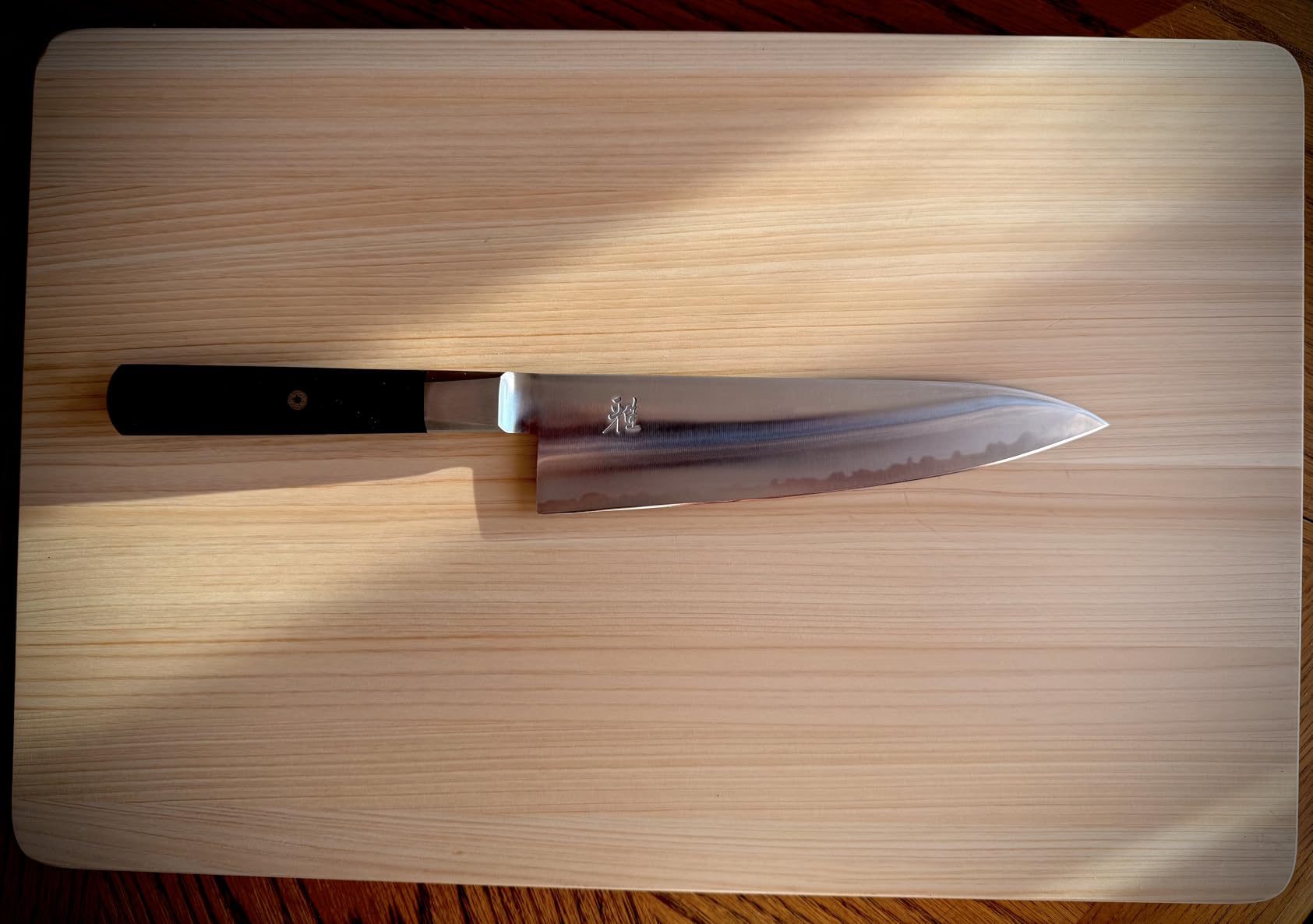 Miyabi Koh Japanese Fine Edge Santoku Knife, 7-inch, Kitchen Knife, Pakkawood Octagon-shaped Handle, Hand-honed Blade Finished with Katana Edge, Handcrafted in Seki, Japan customer photo 1