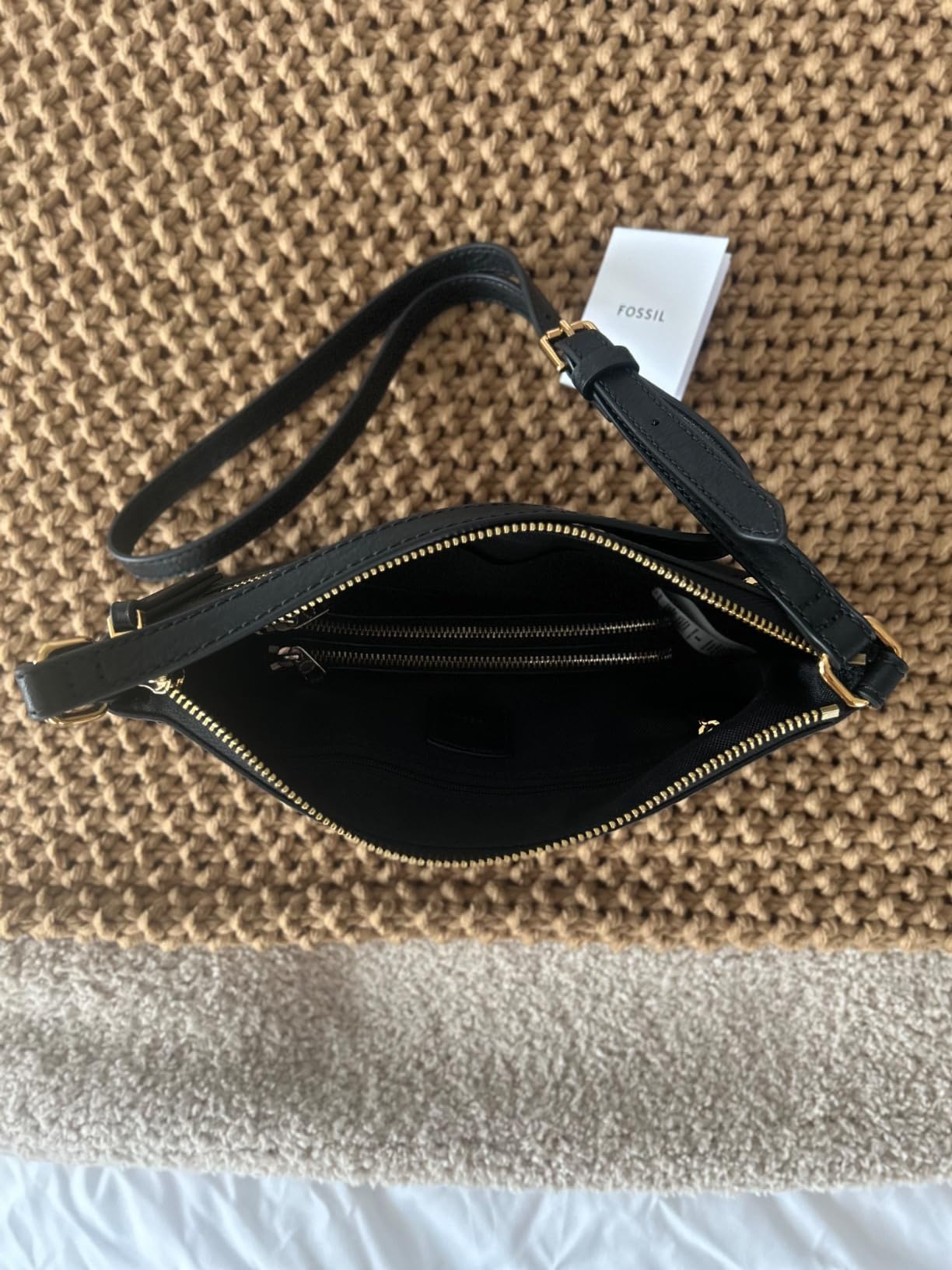 Fossil Women's Harper Leather Small Flap Crossbody Purse Handbag for Women customer photo 2