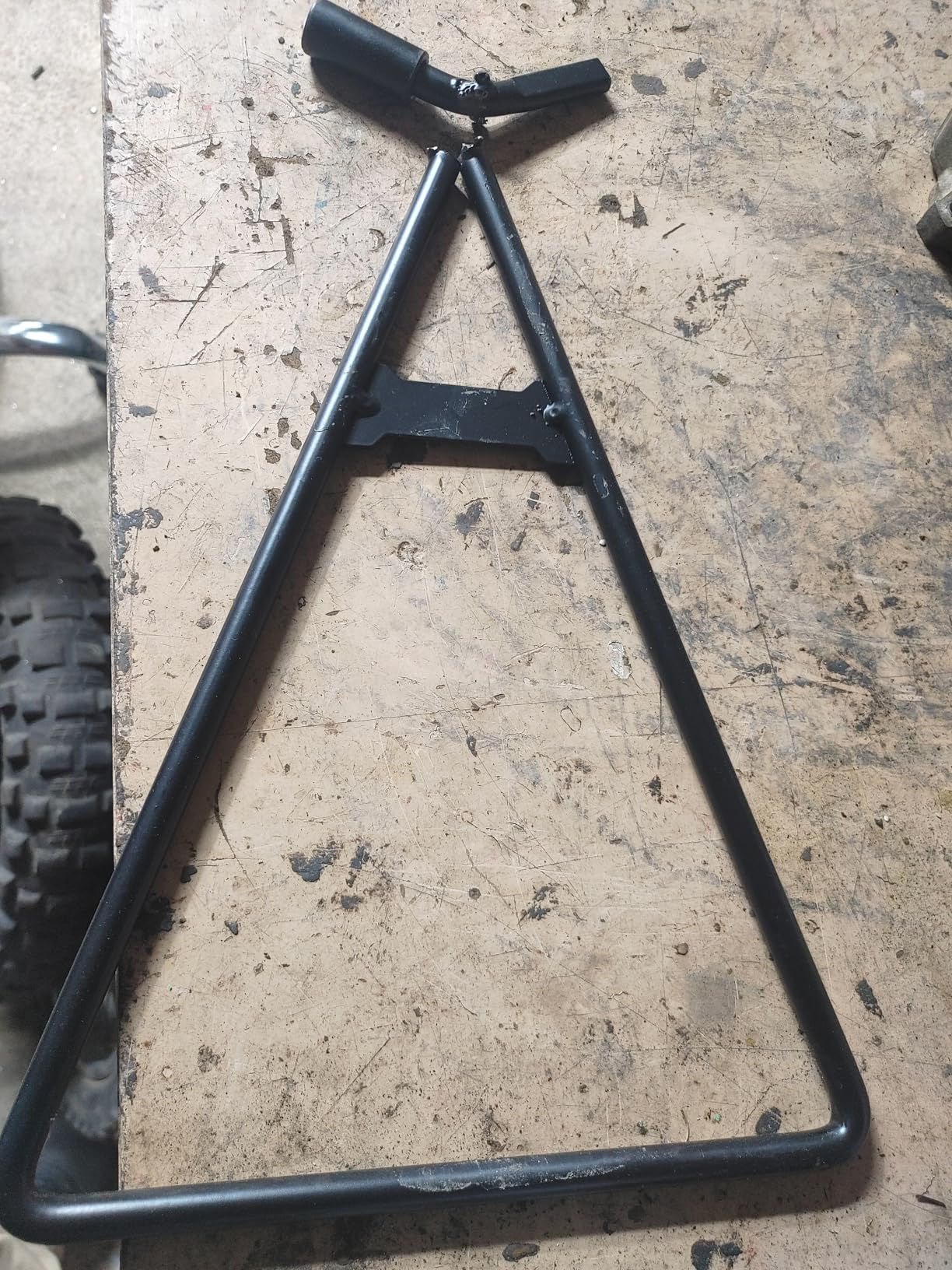AnXin Dirt Bike Triangle Stand Motorcycle Stand Kickstand Universal for 80-500cc Supermoto Motocross Enduro Pit Bike customer photo 2