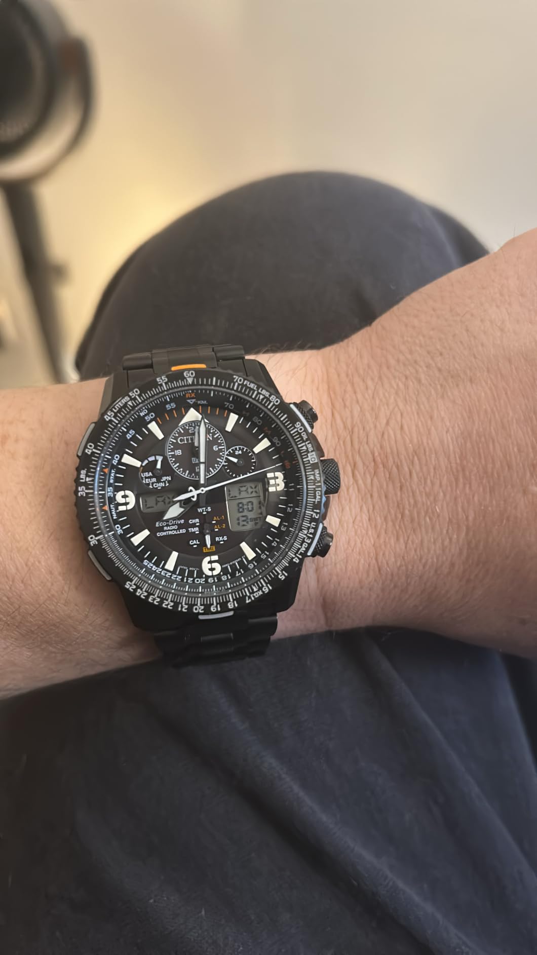 Citizen Men's Promaster Air Skyhawk Eco-Drive Pilot Watch, Atomic Timekeeping customer photo 1