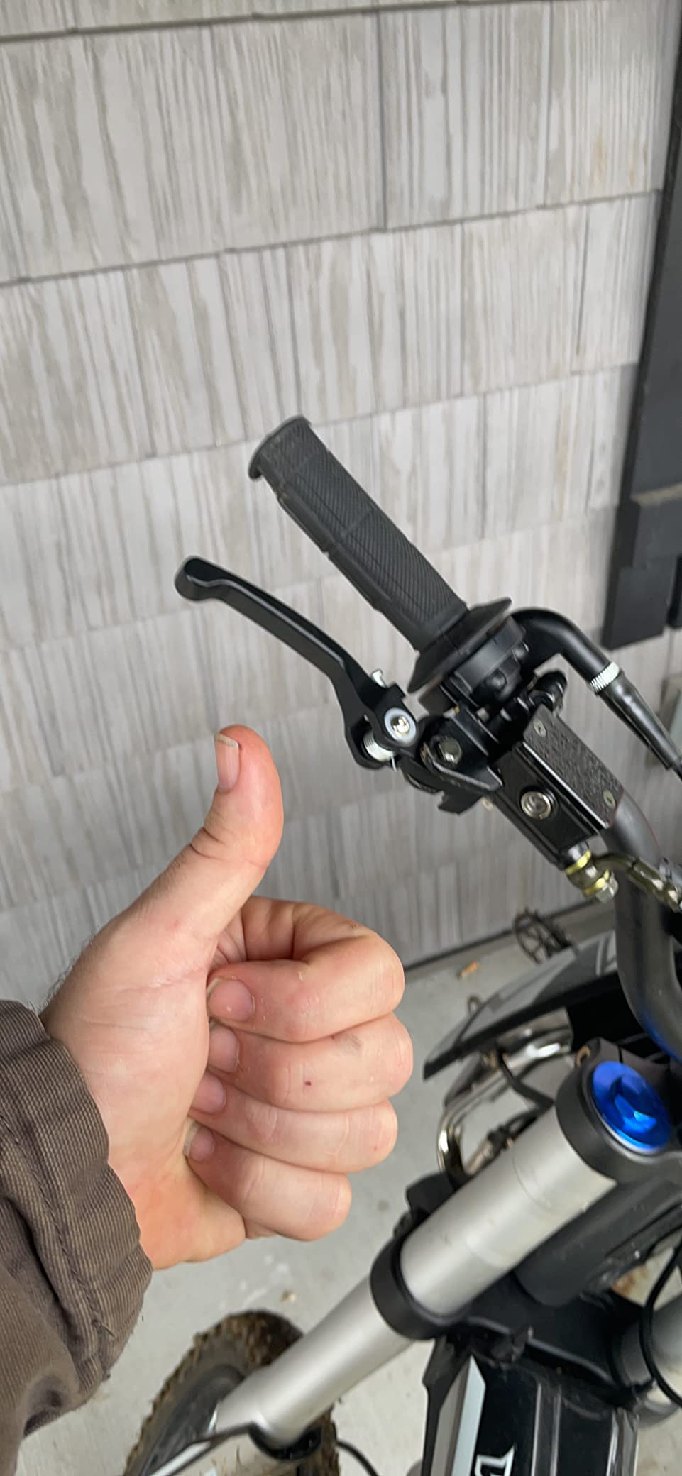 HIAORS Black Chrome Clutch Brake Lever for 22mm 7/8 inch Handlebar 110cc 125cc 140cc TTR 125cc SSR Xmotos Apollo 125 Pit Dirt Bike Motorcycle customer photo 2
