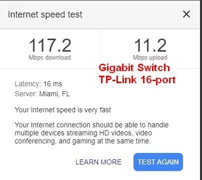 TP-Link 16 Port Gigabit Ethernet Network Switch, Desktop/ Wall-Mount, Fanless, Sturdy Metal w/ Shielded Ports, Traffic Optimization, Unmanaged (TL-SG116) customer photo 1