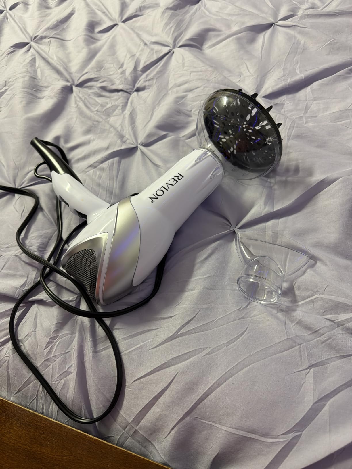 REVLON Infrared Ionic Hair Dryer with Diffuser & Concentrator, 2 Speed Settings, Blow Dryer with Tourmaline Technology for Frizz Control, 1875 Watt Power for Fast Drying, Suitable for All Hair Types customer photo 2