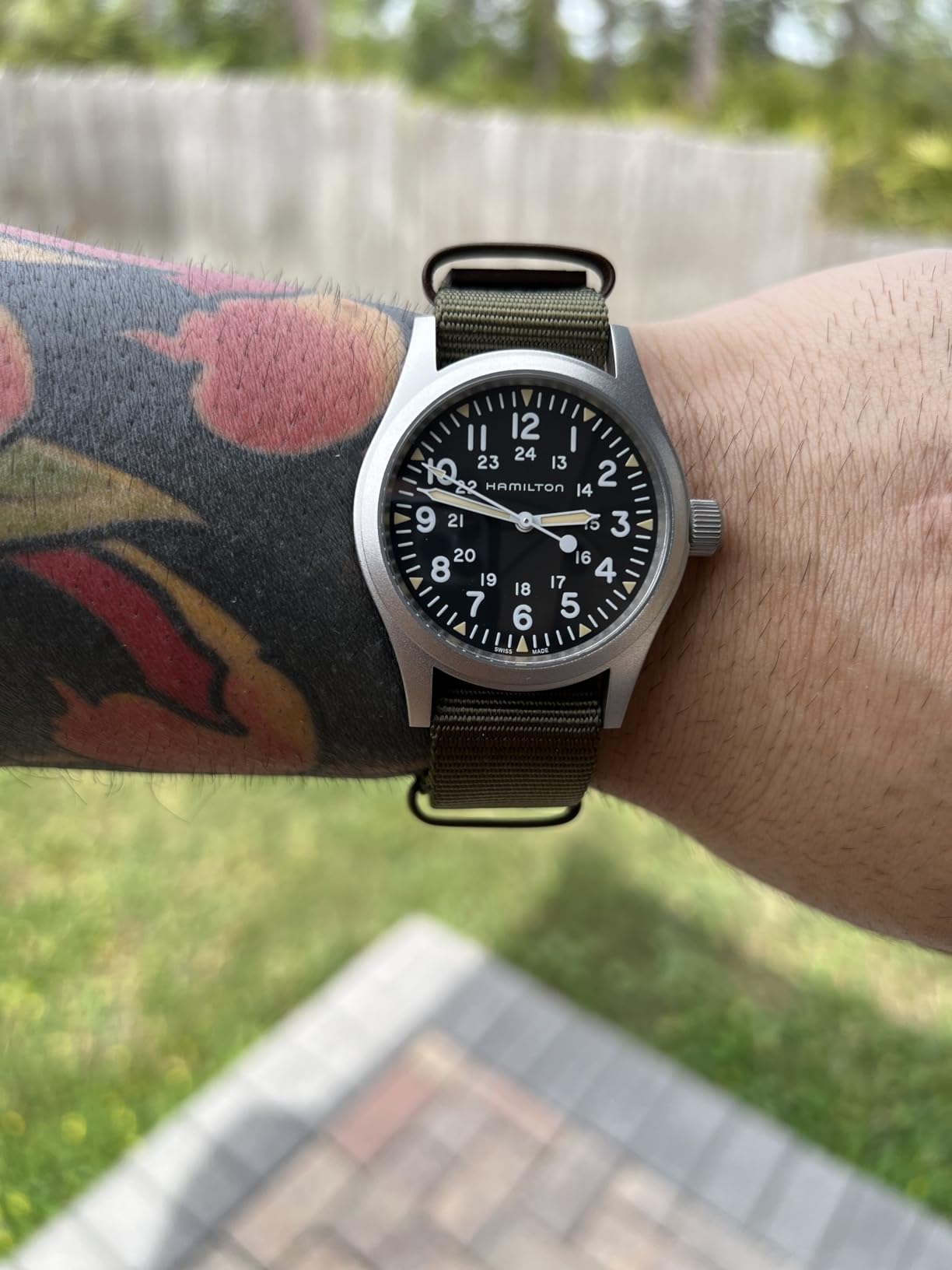 Hamilton Khaki Field Mechanical Men's Watch, 38mm Stainless Steel, Swiss Made, Sapphire Crystal customer photo 1