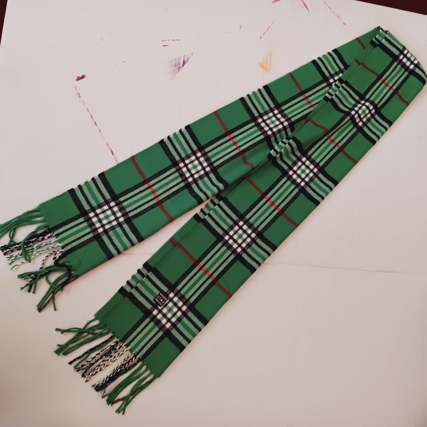 Tartan Plaid Cashmere Feel Classic Soft Luxurious Winter Scarf For Men Women customer photo 2