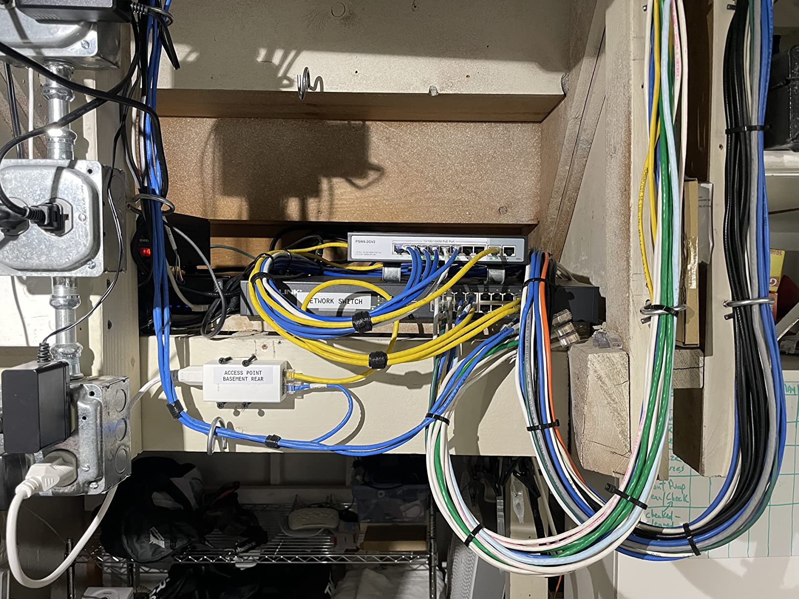 8 Port Full Gigabit PoE+ Switch with Rack Mount Ears, with 2 Gigabit Uplink Ports Up to 30W Per Port, Total Budget 120W, 48 Volt 802.3af/at Compliant, Compatible with PoE IP Cameras VOIP Phones customer photo 1