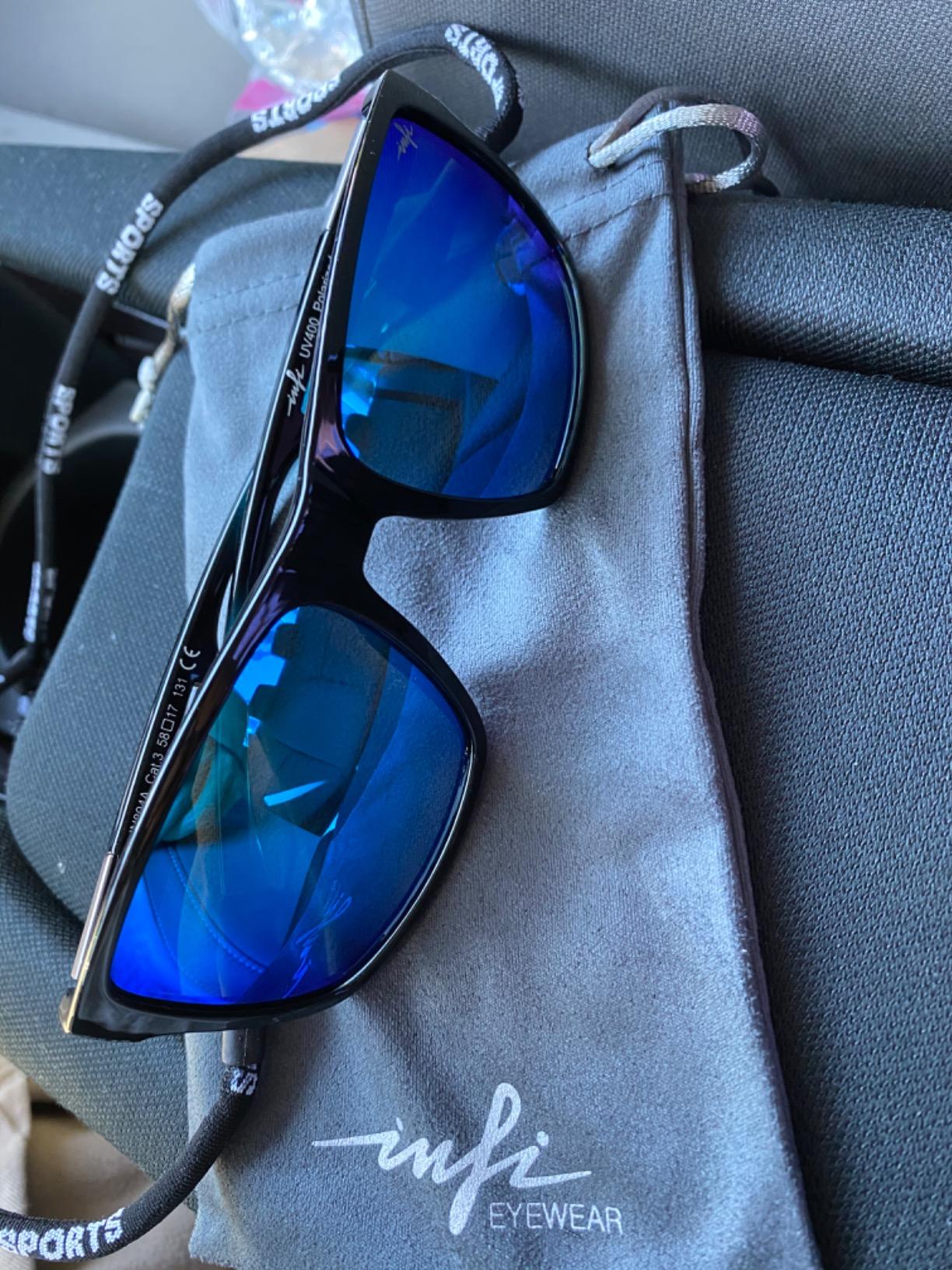 Fishing Polarized Sunglasses for Men Driving Running Golf Sports Glasses Square UV Protection Designer Style Unisex customer photo 2