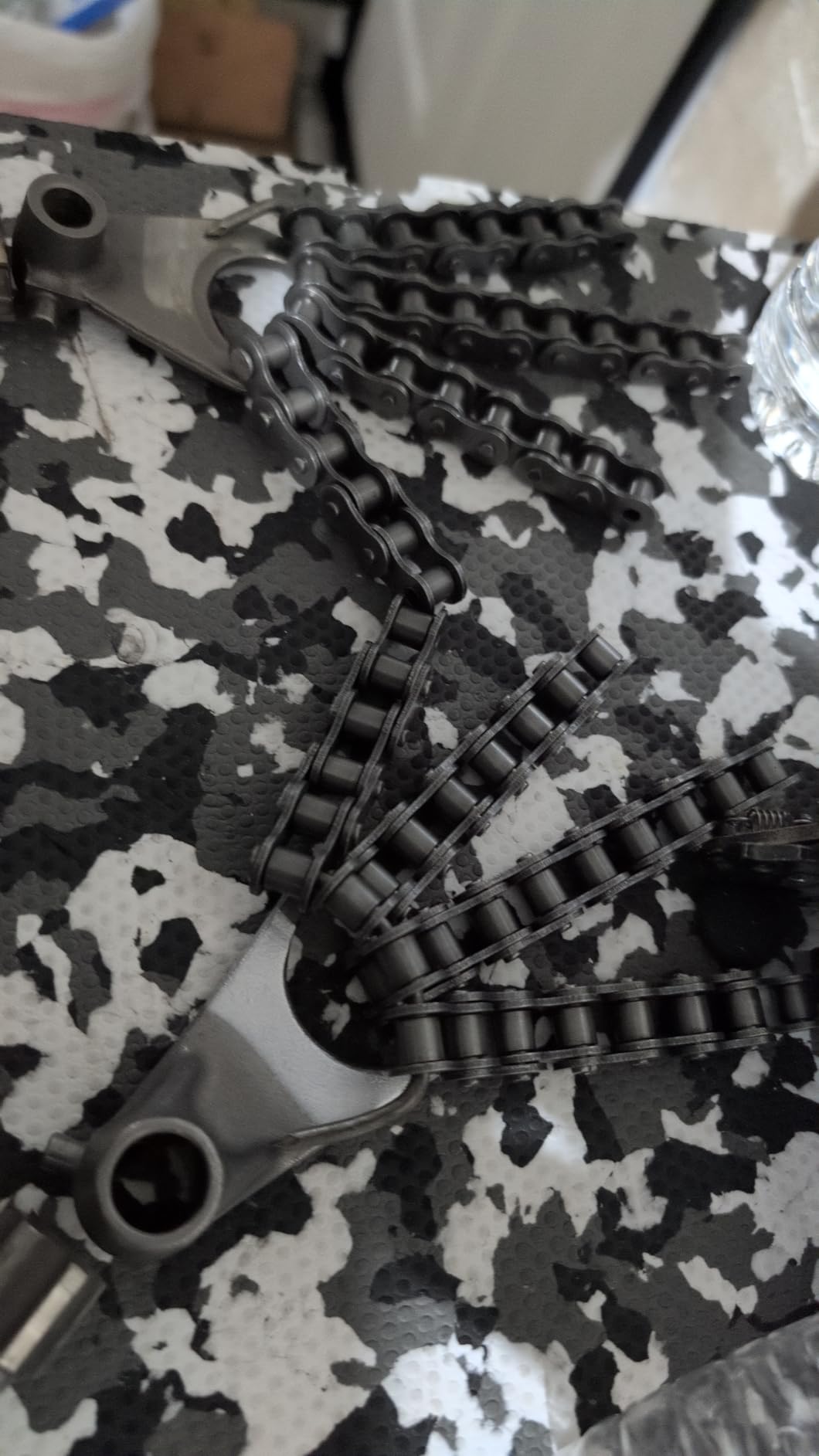 PGN #40 Roller Chain - 10 Feet + 2 Free Connecting Links - Carbon Steel Chains for Bycicles, Mini Bikes, Motorcycles, Go-Karts, Home and Industrial Machinery - 239 Links customer photo 2