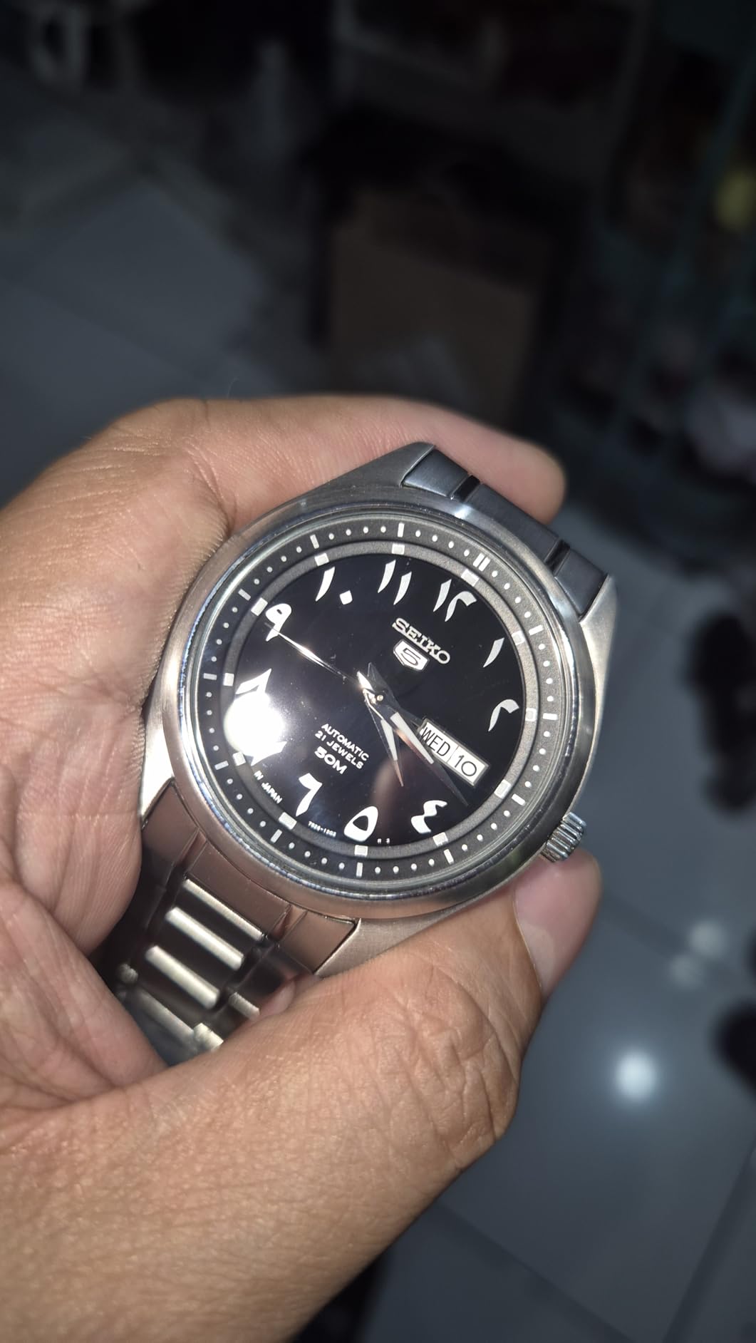 Seiko 5 Automatic Black Eastern Arabic Dial Men's Watch SNKP21J1 customer photo 1