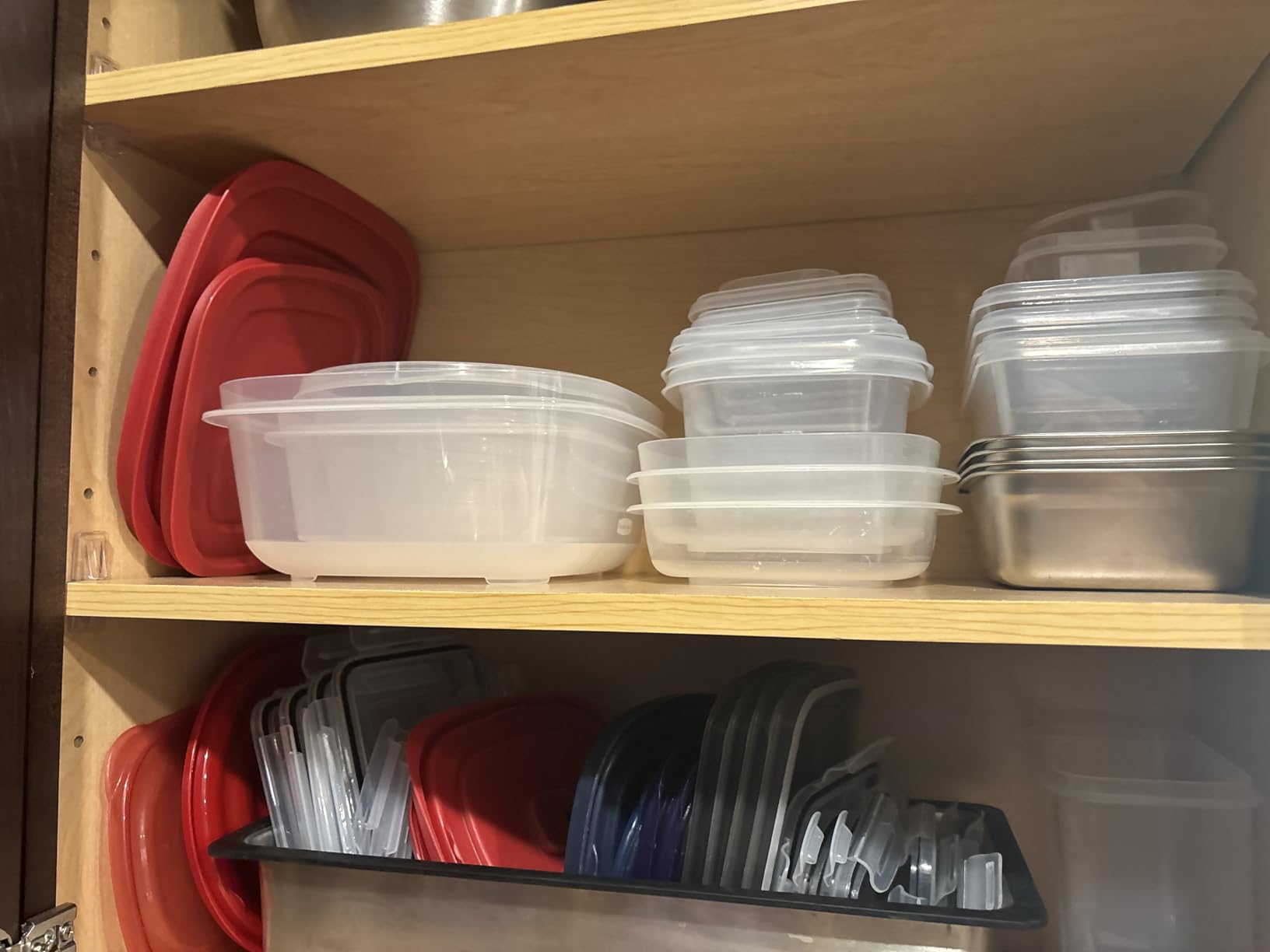 Rubbermaid 42-Piece Food Storage Containers with Lids - Clear Plastic Stackable Kitchen Organization with Microwave Vented Snapping Cover customer photo 1