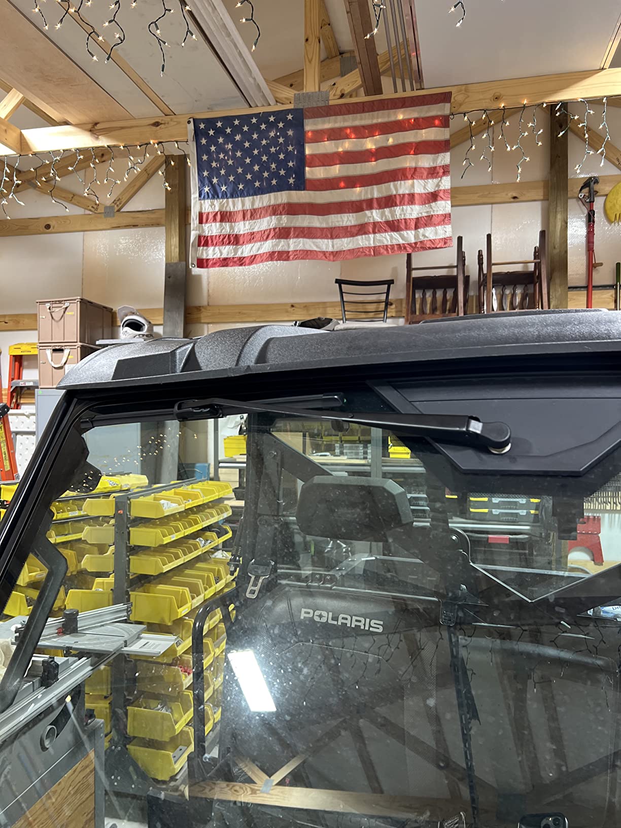 Universal UTV & Golf Cart Wiper Blade with Manual Wiper Arm Kit | Heavy-Duty All-Weather Sintered Metal Design for Polaris/Club Car/Yamaha | Easy Tool-Free Installation customer photo 1
