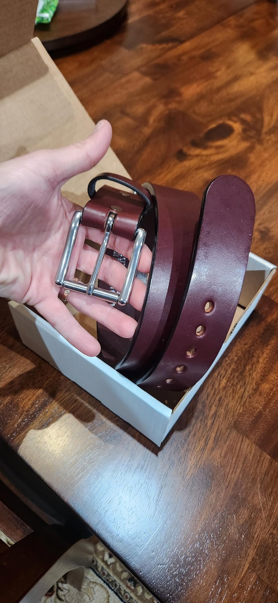 The Eastwood Mens Leather Belt for Casual, Dress, 1.75