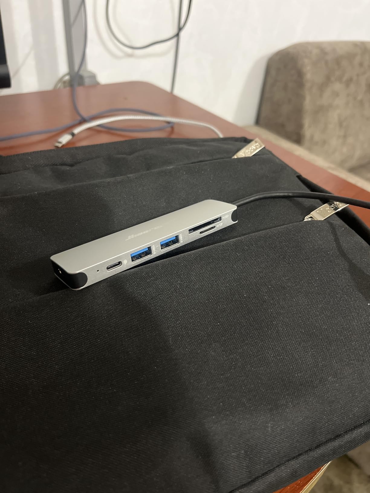 Hiearcool USB C Hub for MacBook - 7-in-1 USBC Adapter with 4K HDMI, 100W PD, USB 3.0 5Gbps Ports, SD/TF Card Reader - USB-C Dongle for Office, Meetings, Travel & Home Setup-Space Grey customer photo 2