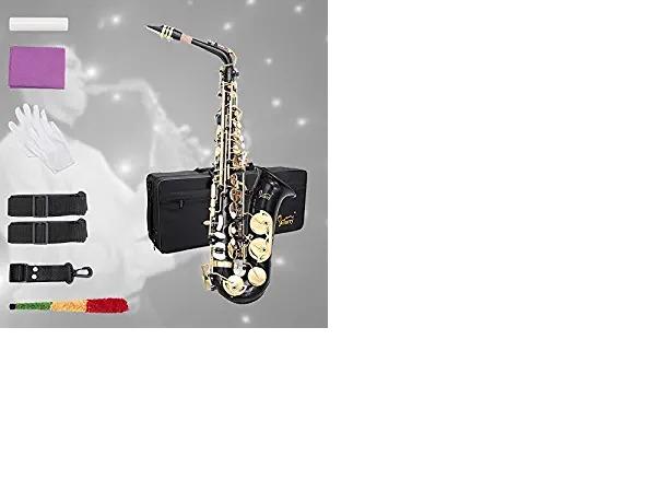 Glarry Student Alto Eb E-flat SAX Saxophone Gold Lacquer SAX Beginners Kit with Case, Reeds, Mouth Piece, Soft Cleaning Cloth and Rod, Gloves customer photo 2