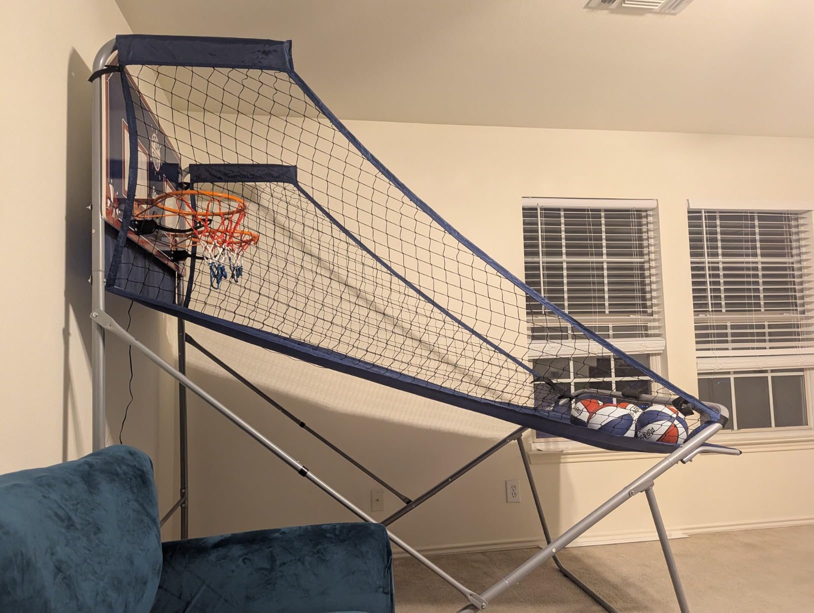Pop-A-Shot - Dual Shot Sport | Arcade Basketball Game for Home | Paddle Scoring Hoop, 10 Game Modes, 4 Balls | Foldable for Easy Storage | Fun for All Players customer photo 2