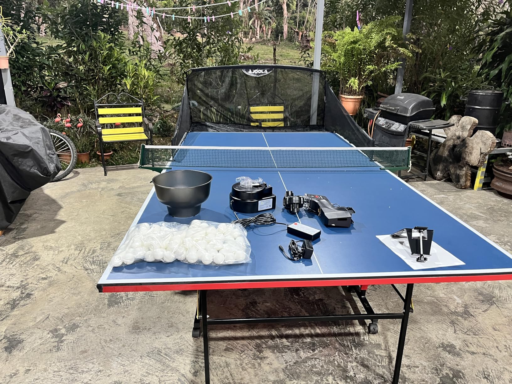 Suz S101 Ping Pong Machine with 100balls for Solo Training & Coaching customer photo 2