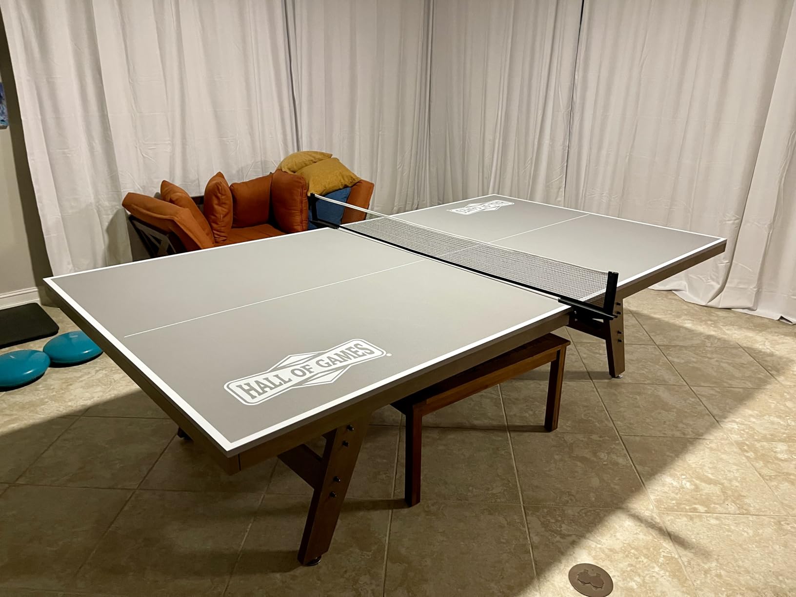 Hall of Games Table Tennis Tables Multiple Styles, Furniture Quality Ping Pong Tables with Easy Clamp Nets, Perfect for Family Game Rooms customer photo 1