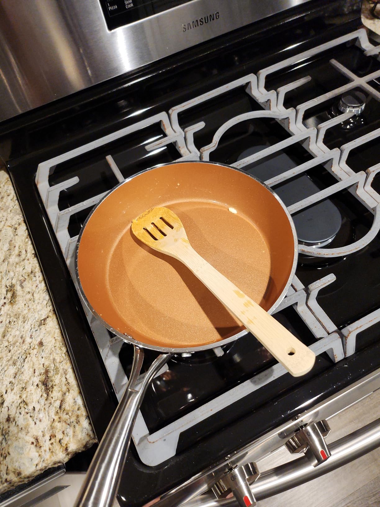 Gotham Steel Hammered 15Pc Pots and Pans Set Non Stick Ceramic Cookware Set | Full Bakeware Set and Steamer Included, Induction Compatible, Non Toxic PFOA/PFOS/PTFE Free, Oven and Dishwasher Safe, Copper customer photo 1
