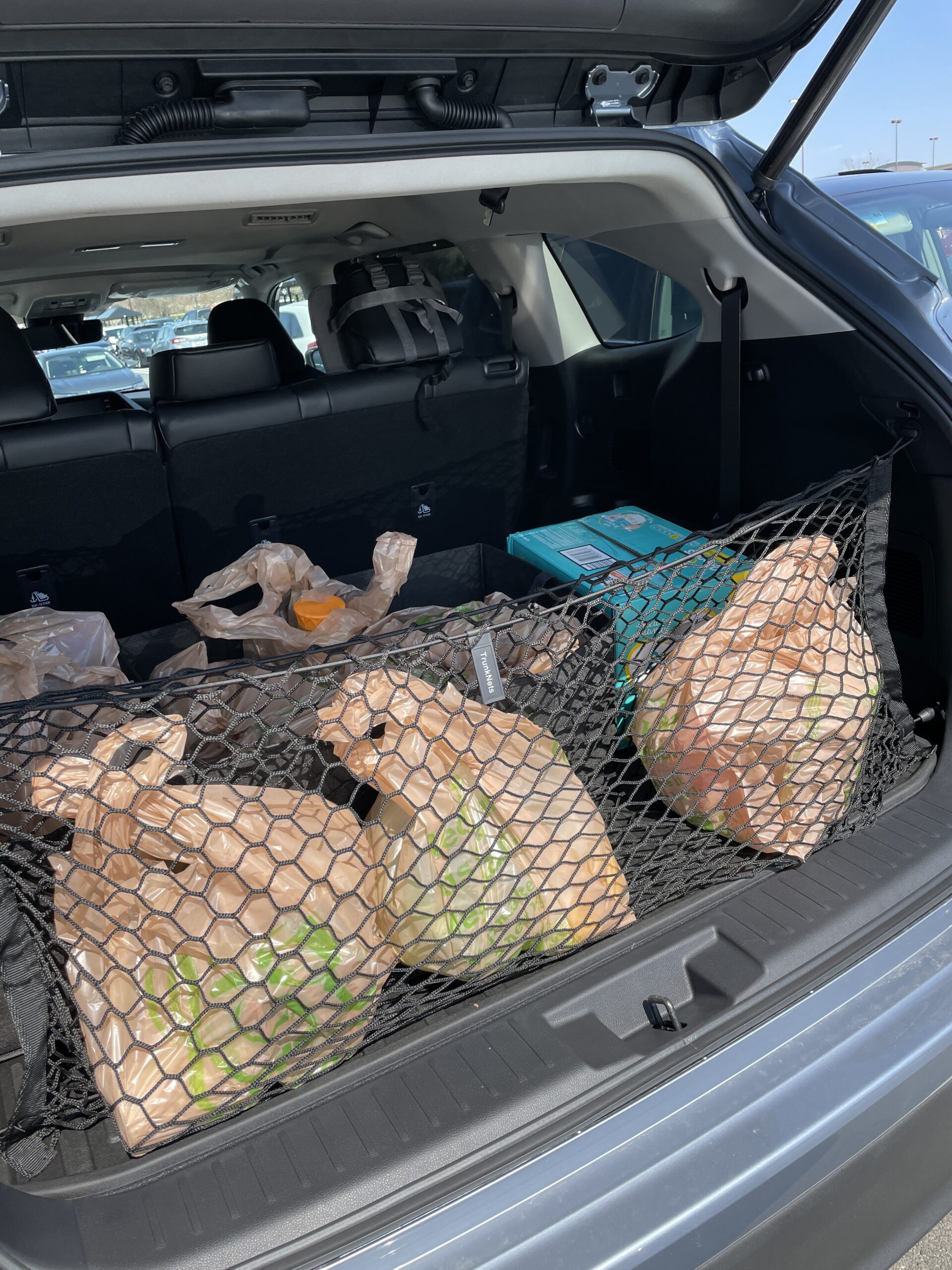 Envelope-Style Trunk Cargo Net for Toyota Highlander 2020-2026 - Premium Rear Storage Organizer | Flexible Mesh Net for SUVs & Trucks - Secure & Space-Saving Trunk Organization customer photo 2